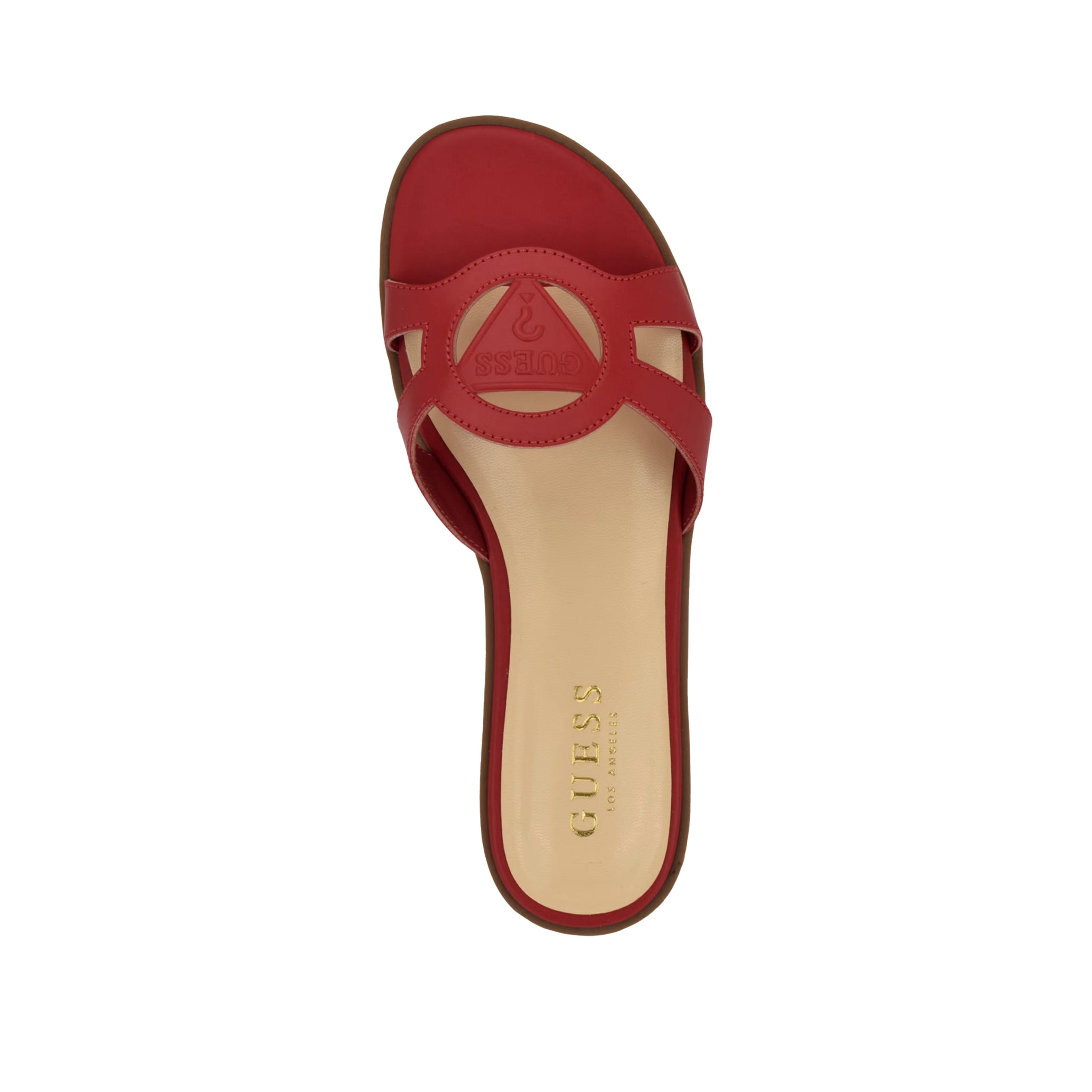 Guess Women Mazzie Cutout Guess Slide Sandals - Red