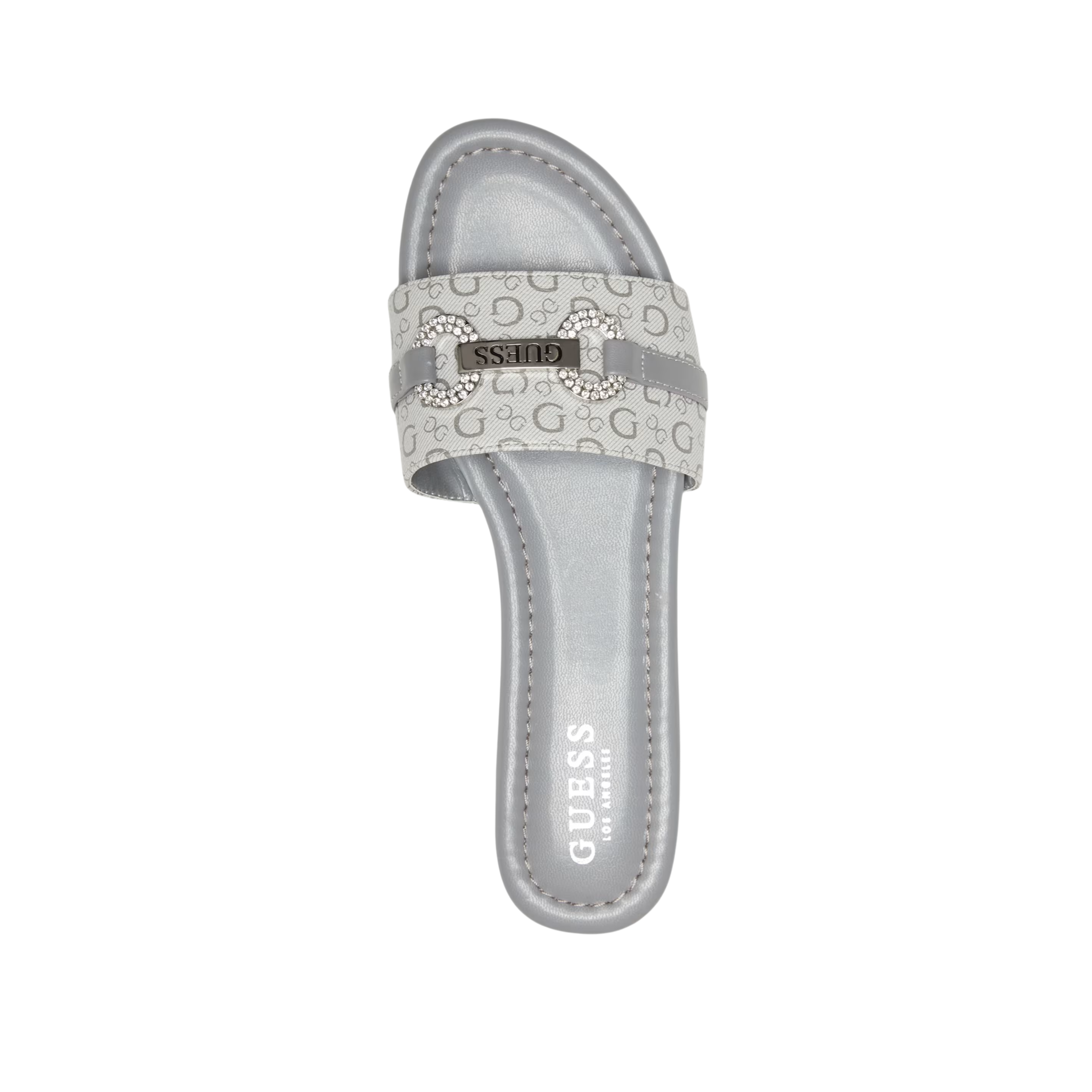 Guess Women Lamera Logo Slide Sandals - Gray