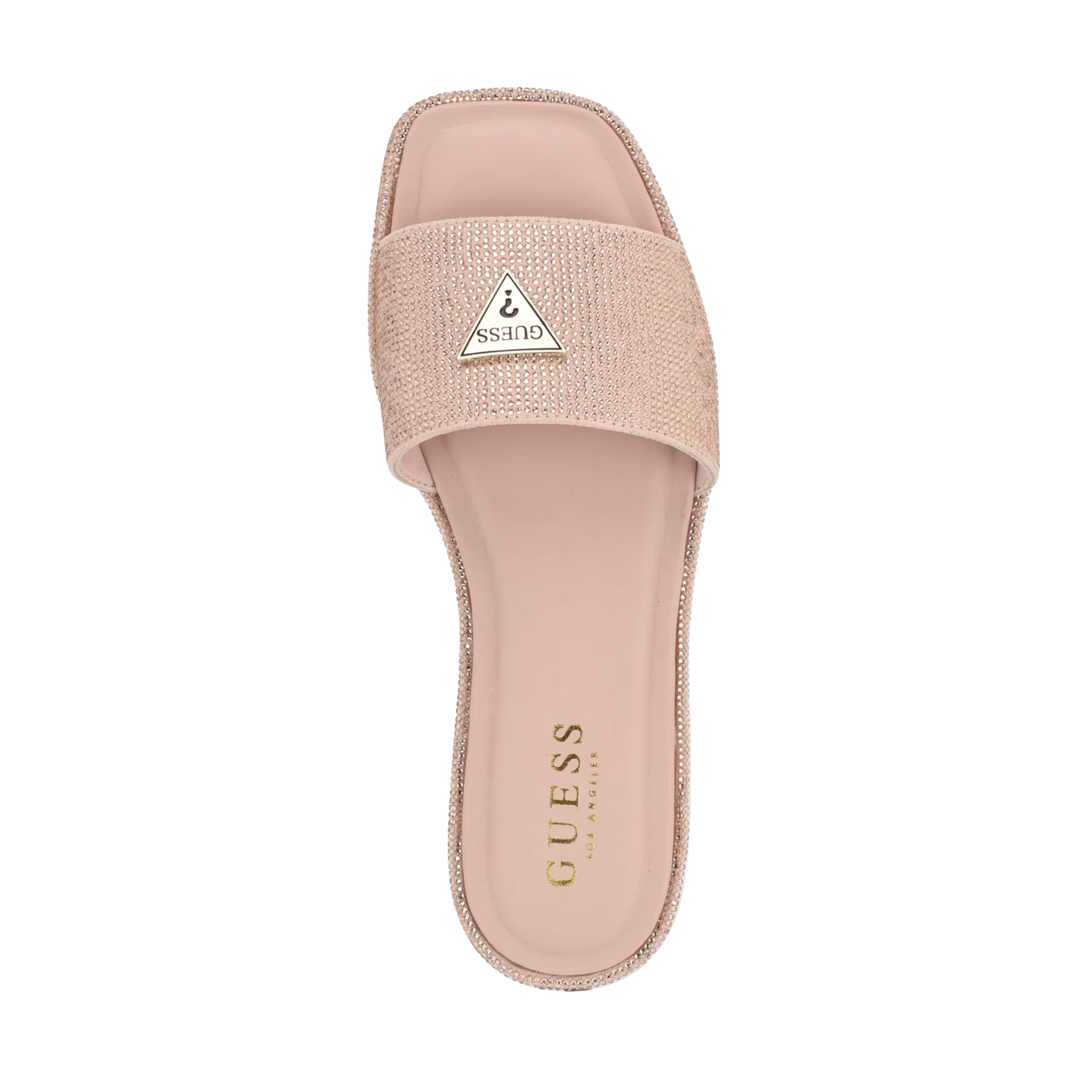 Guess Women Tahleas Rhinestone Sandals - Pink