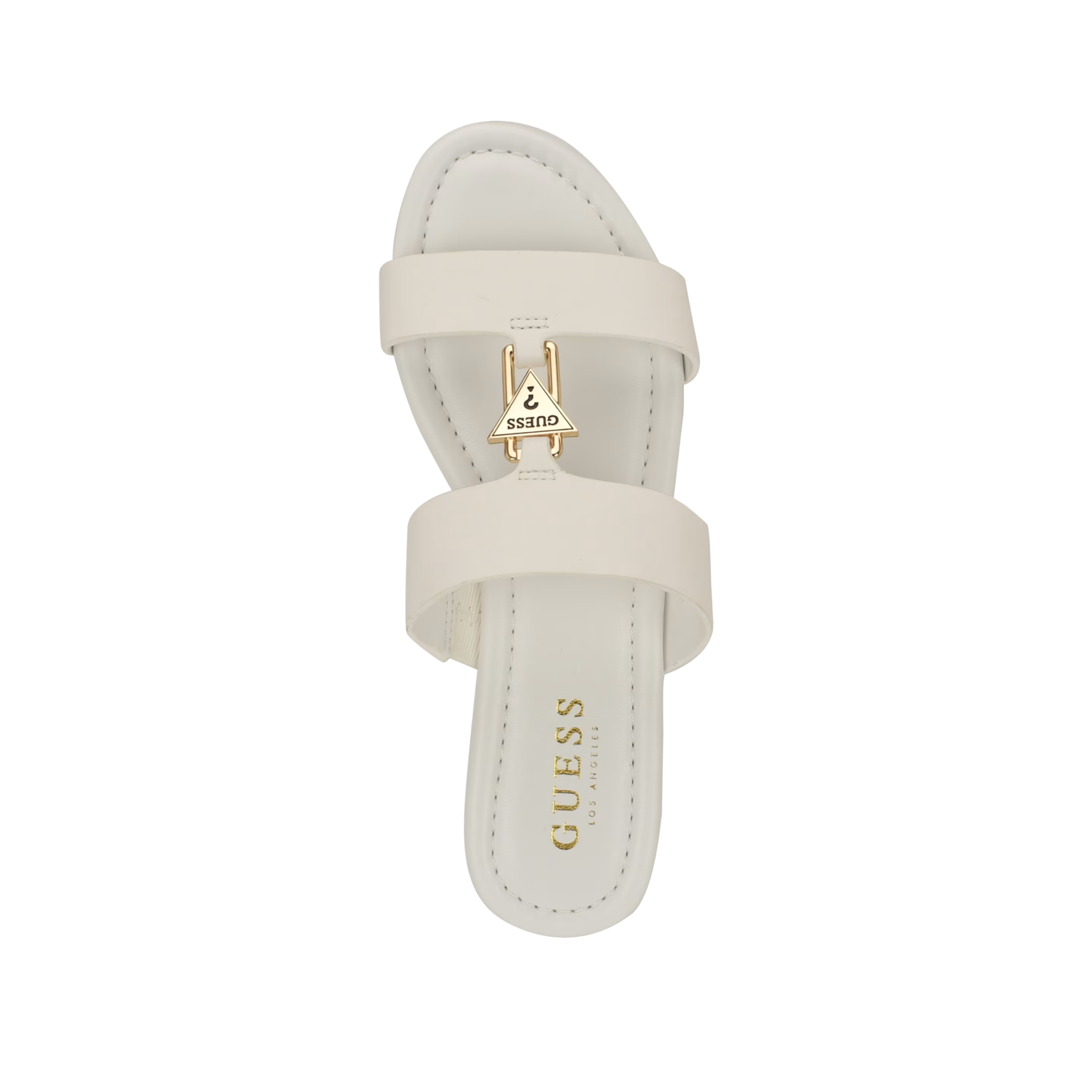 Guess Women Frinn Double Band Slide Sandals - White