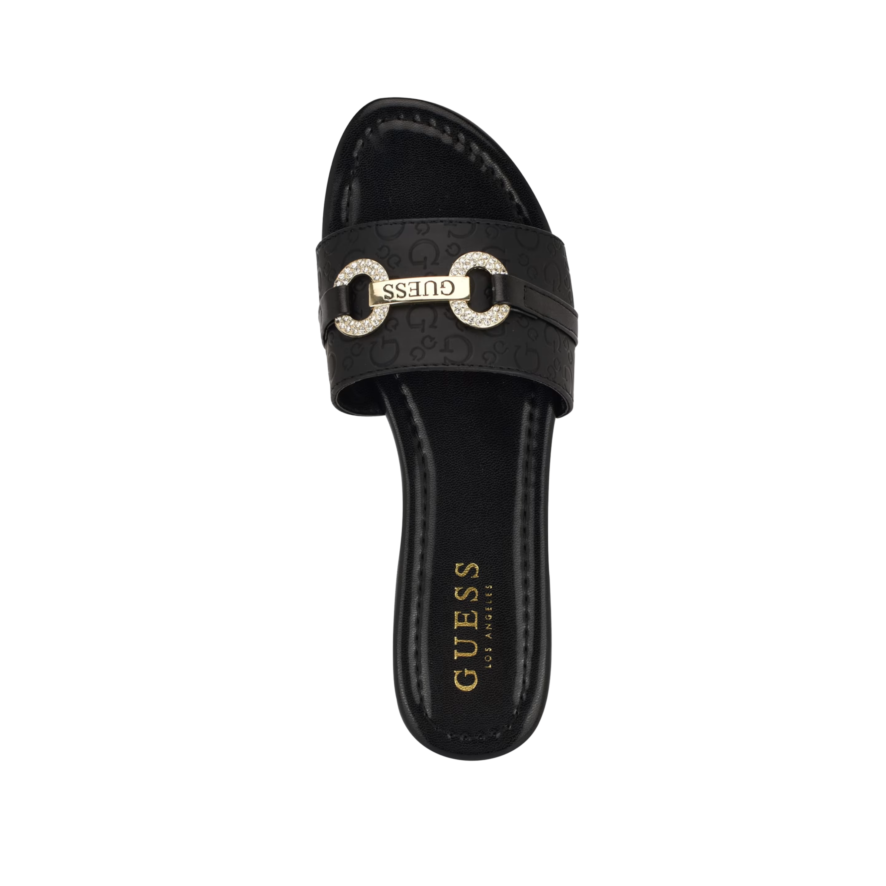 Guess Women Lamera Logo Slide Sandals - Black