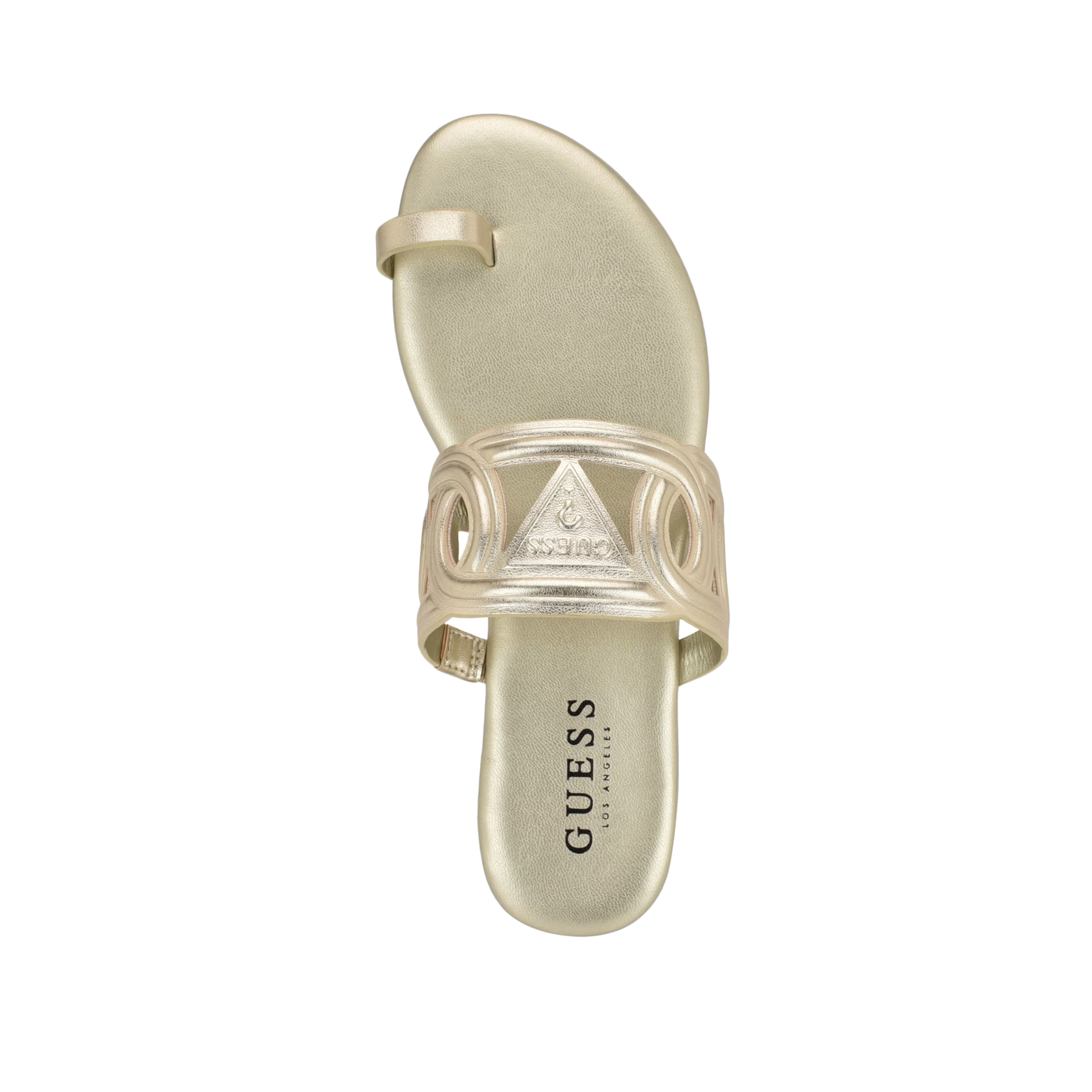 Guess Women Loons Cutout Toe-Ring Sandals - Gold