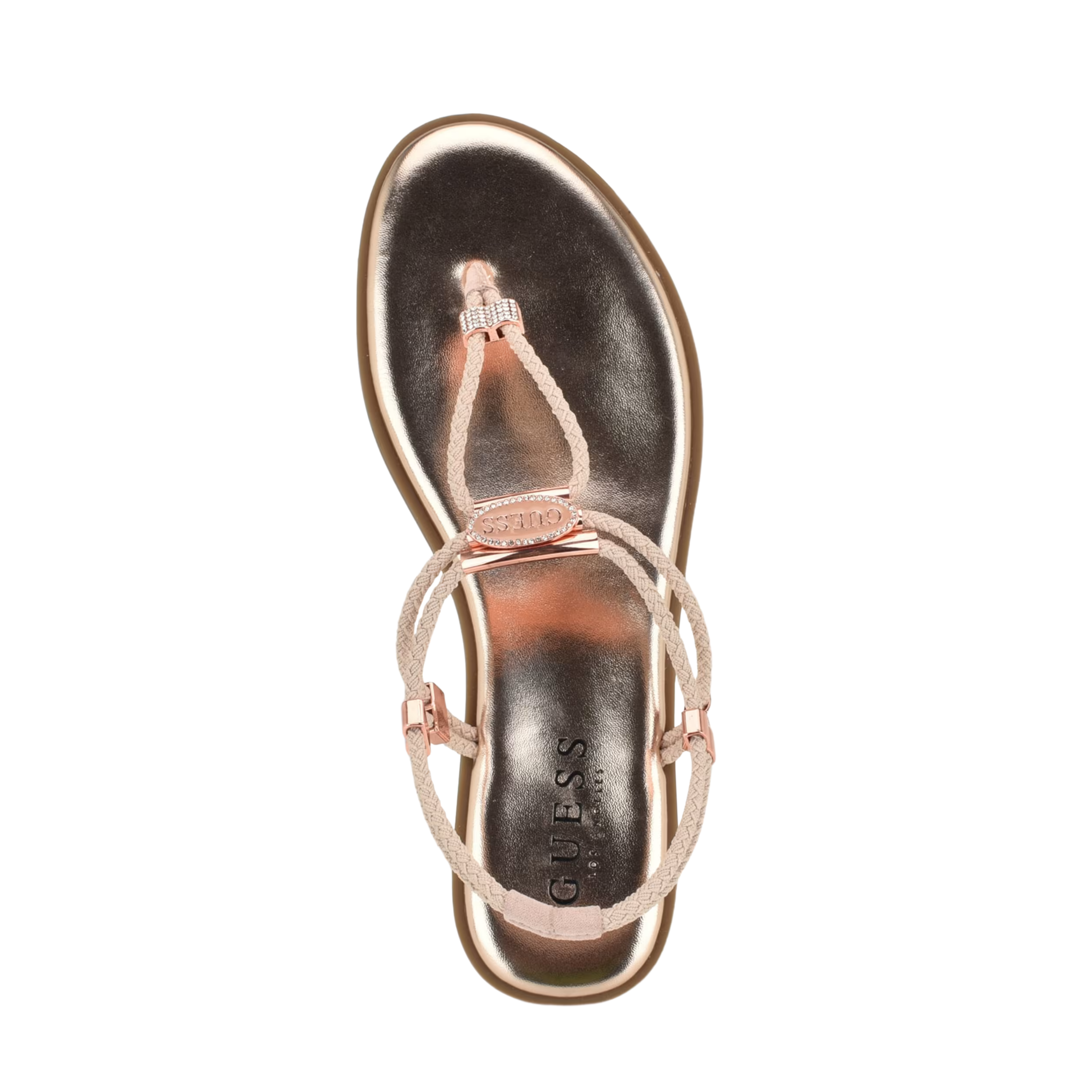 Guess Women Casens Stretch Cord Backstrap Sandals - Pink