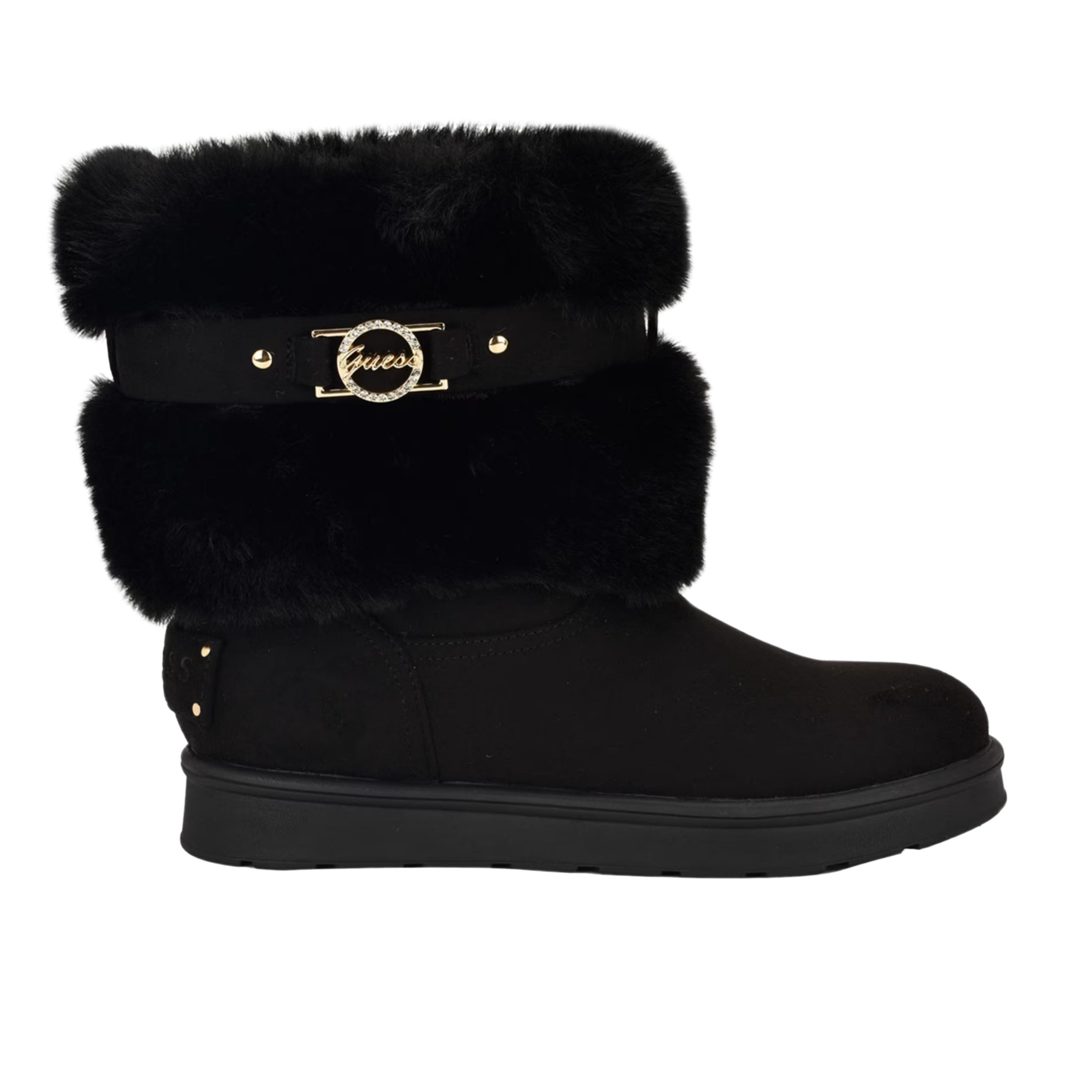 Guess Women Layby Shearling Boots - Black