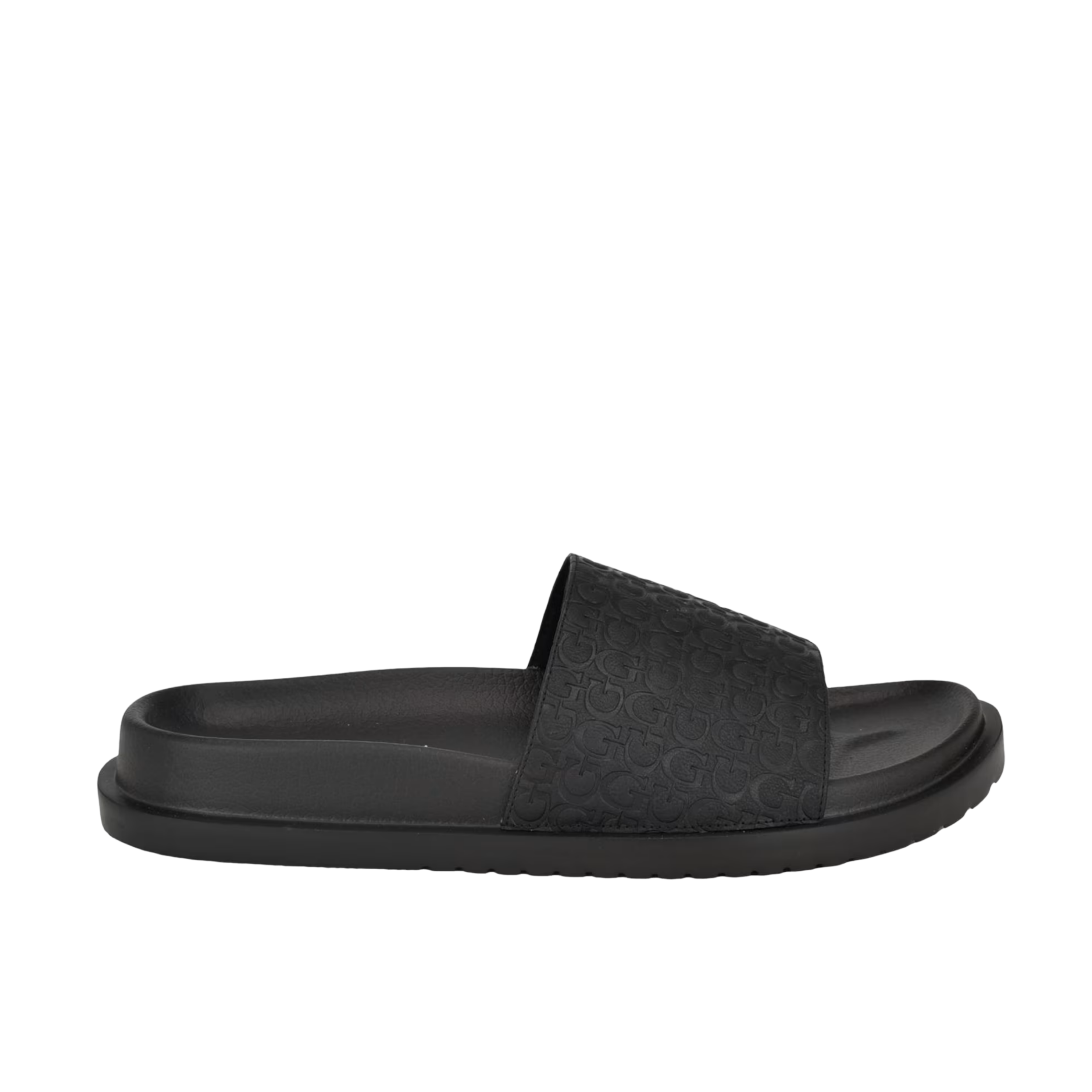 Guess Men Vartino Logo Slide Sandals - Black 001