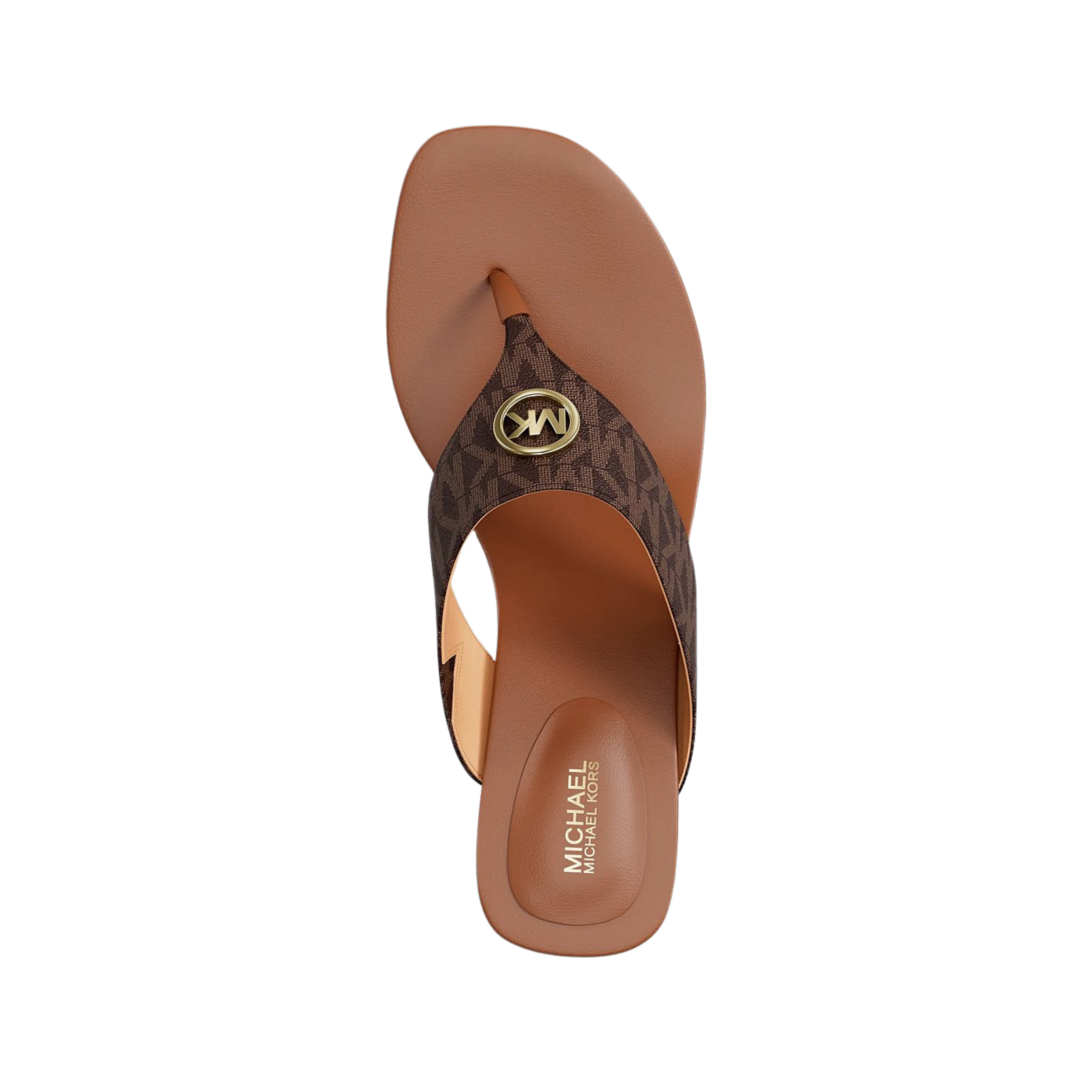 Michael Kors Women Anneka Signature Logo Thong Sandal - Brown Multi