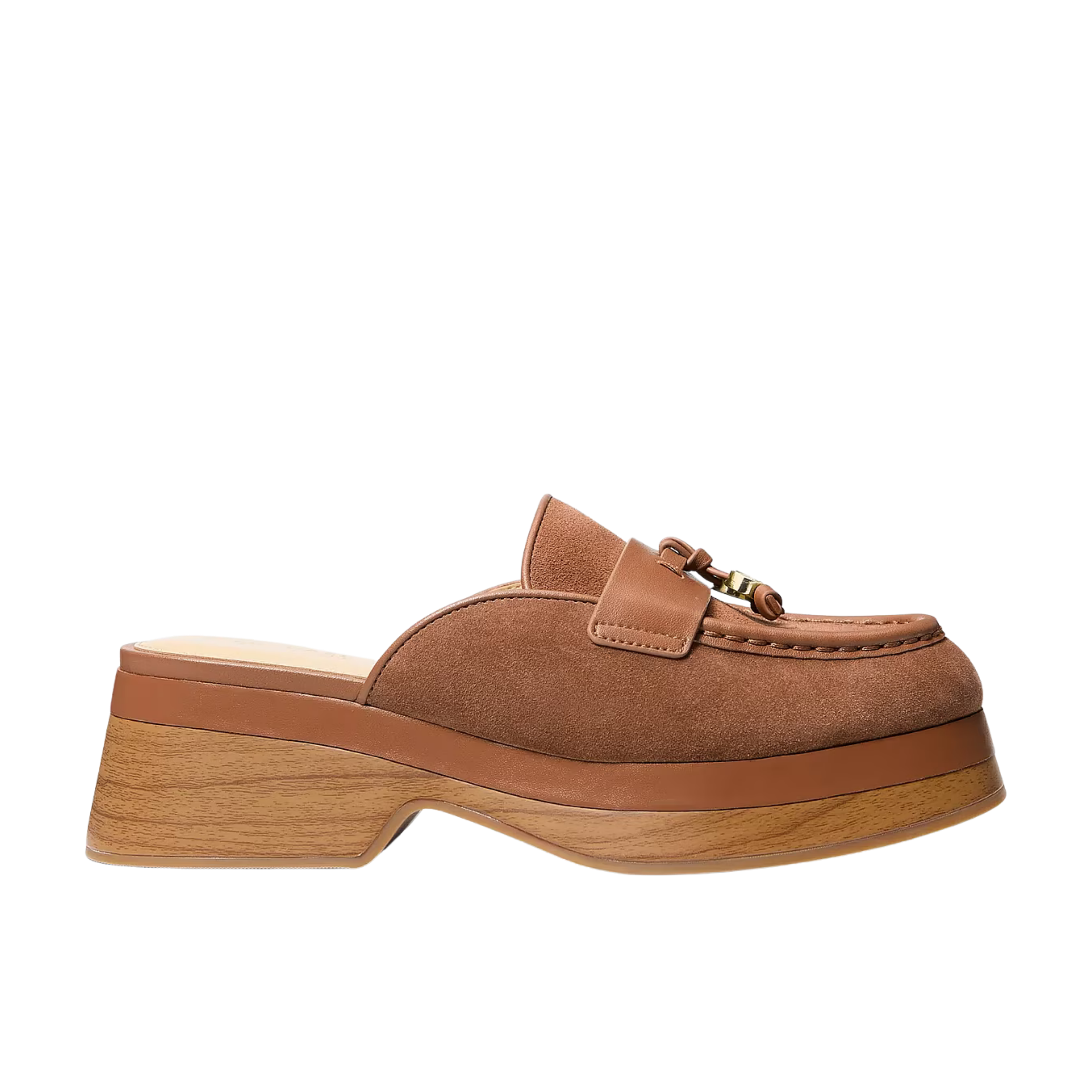 Michael Kors Women Zoe Suede Mule - Luggage