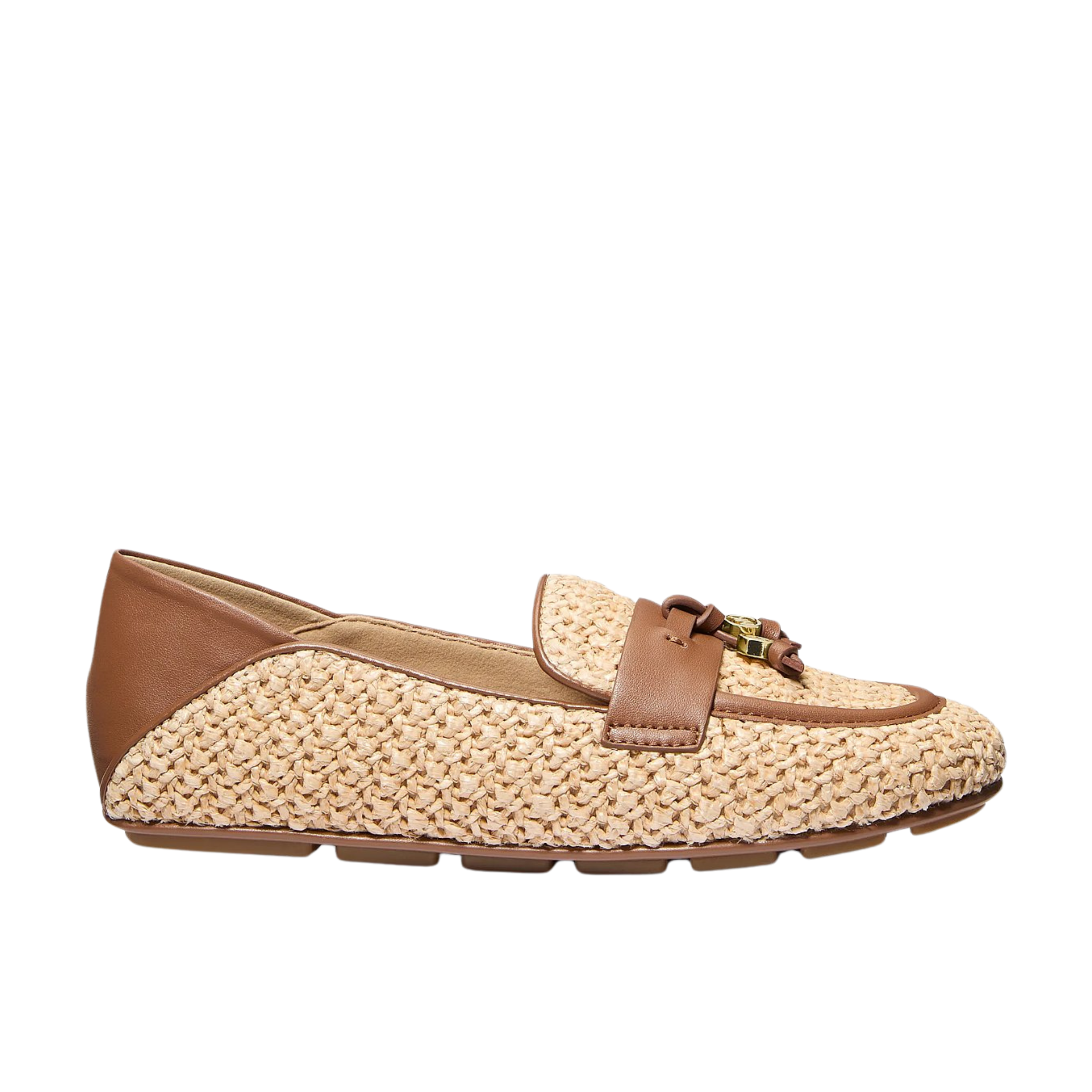 Michael Kors Women Zoe Crocheted Moccasin - Luggage