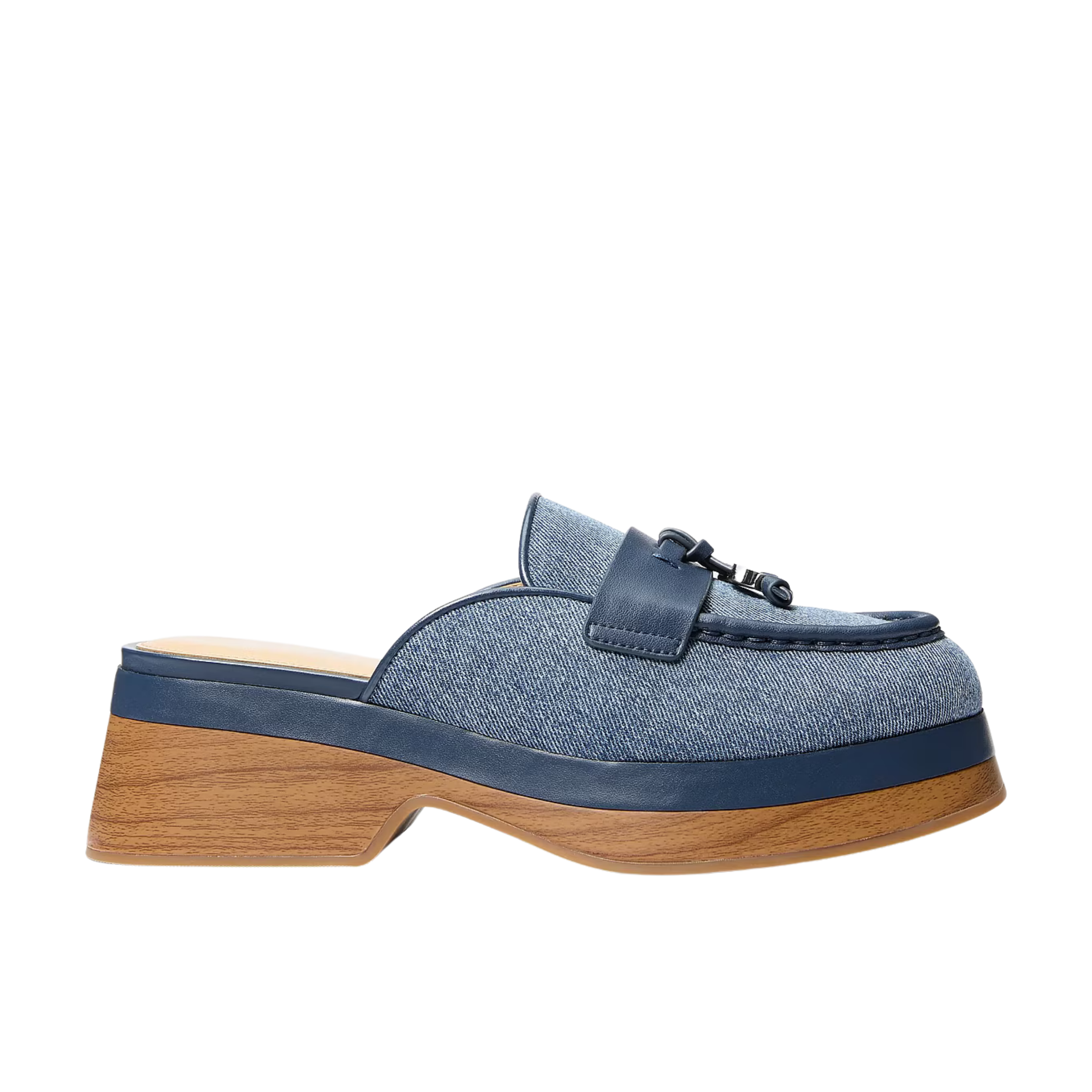 Michael Kors Women Zoe Denim Mule - DK VT Bluwsh