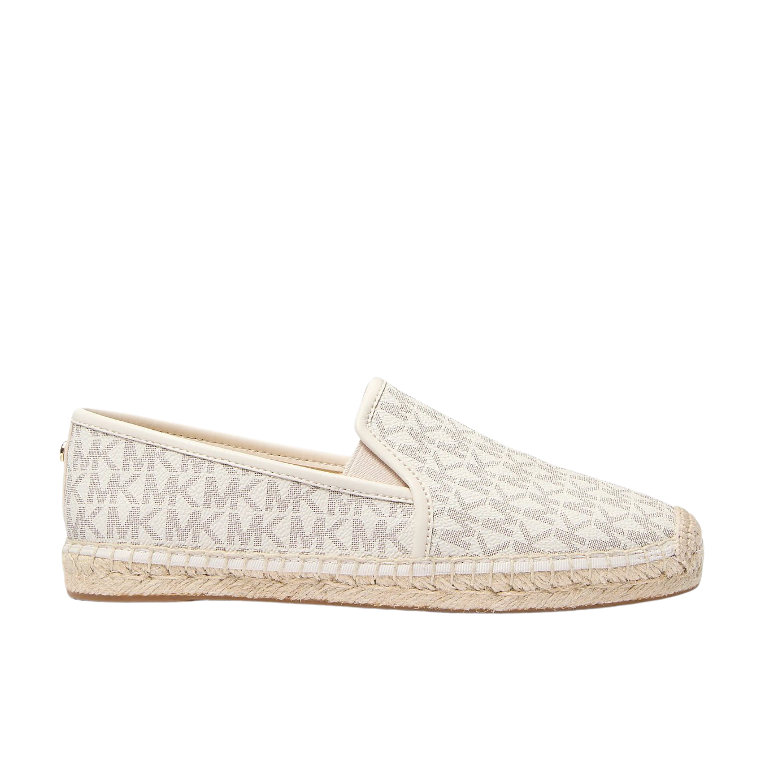 Michael Kors Women Hastings Signature Logo Slip On Espadrille - Vainilla