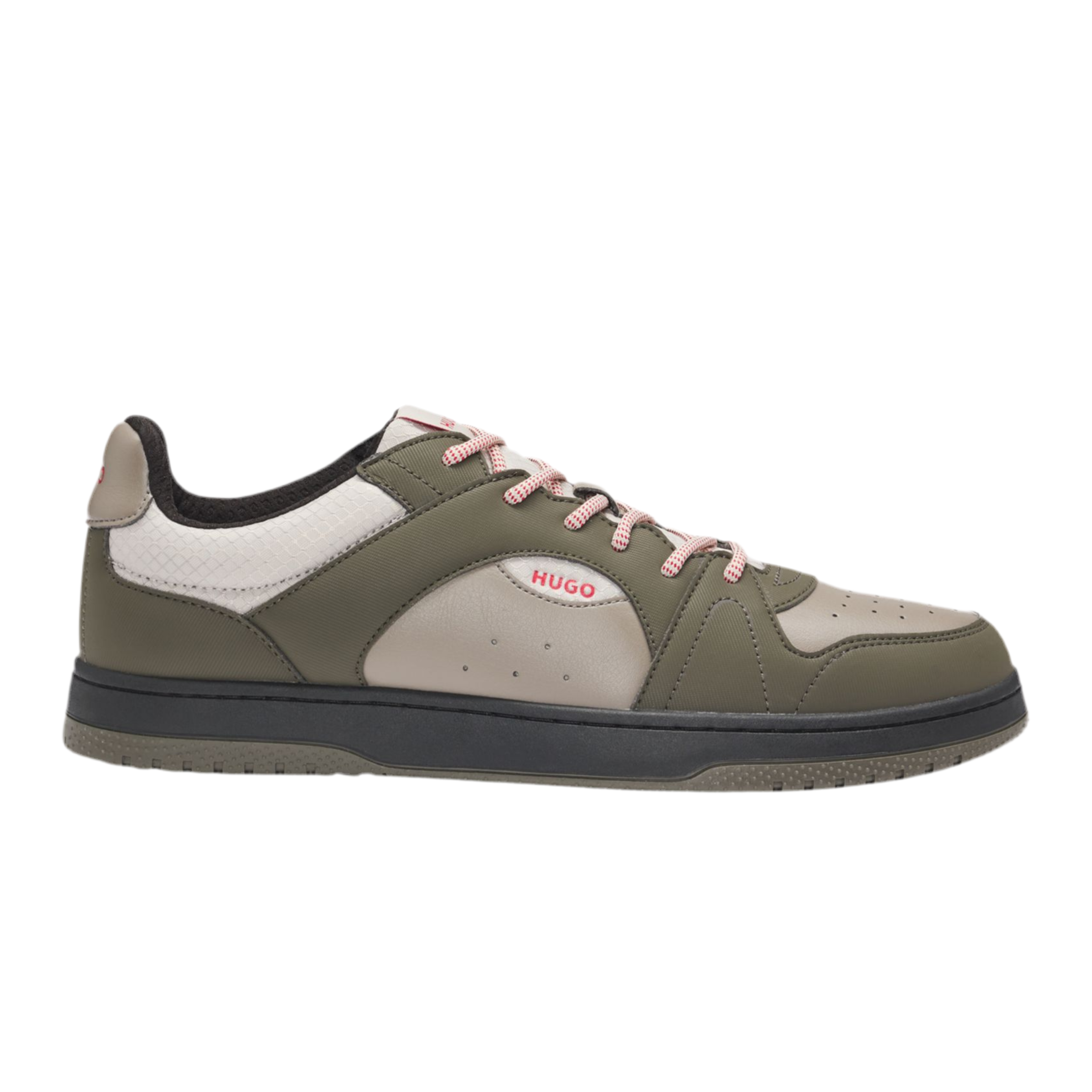 Hugo Boss Men Mixed Ripstop Suede Trainers - Light Brown