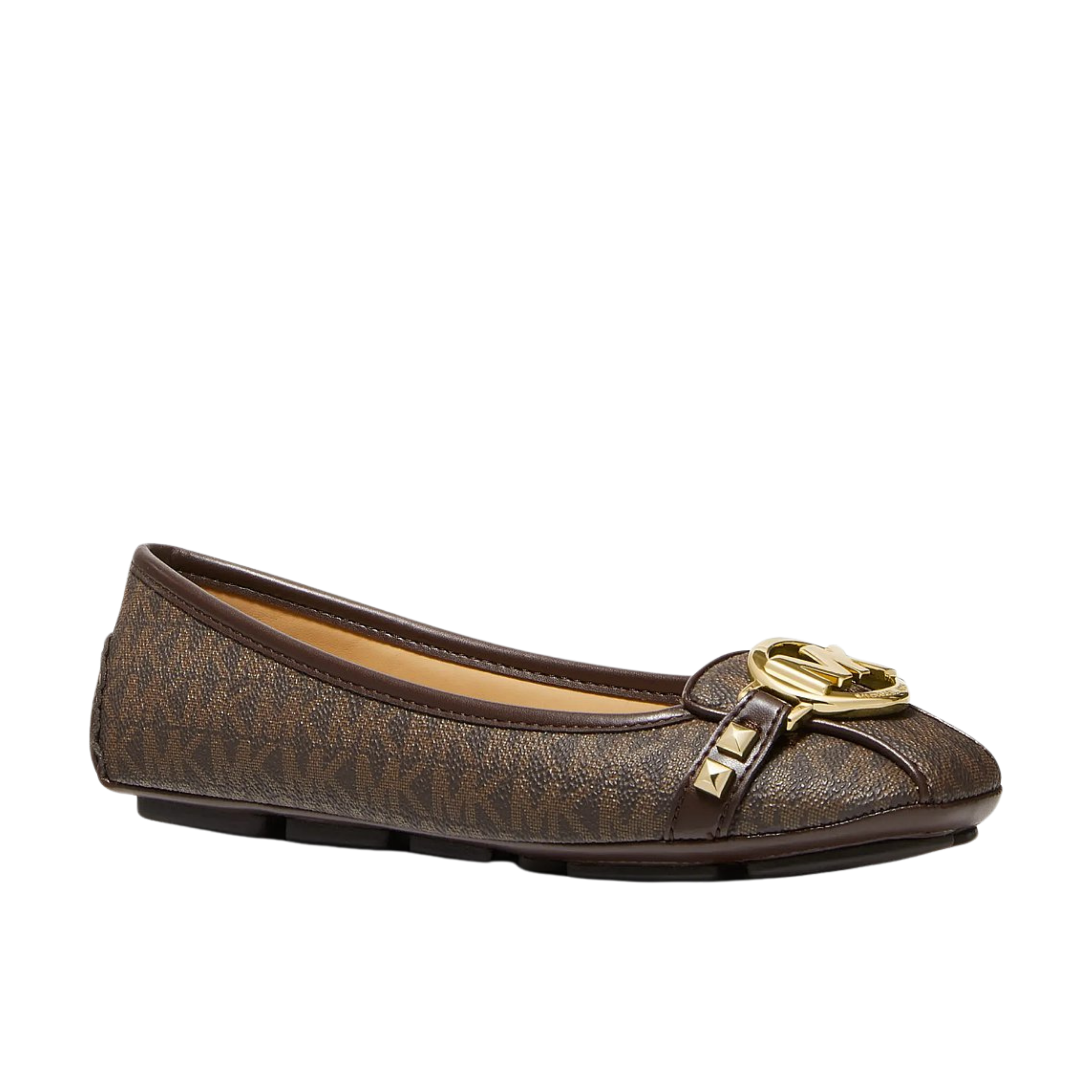 Michael Kors Women Fulton Studded Logo Moccasin - Brown