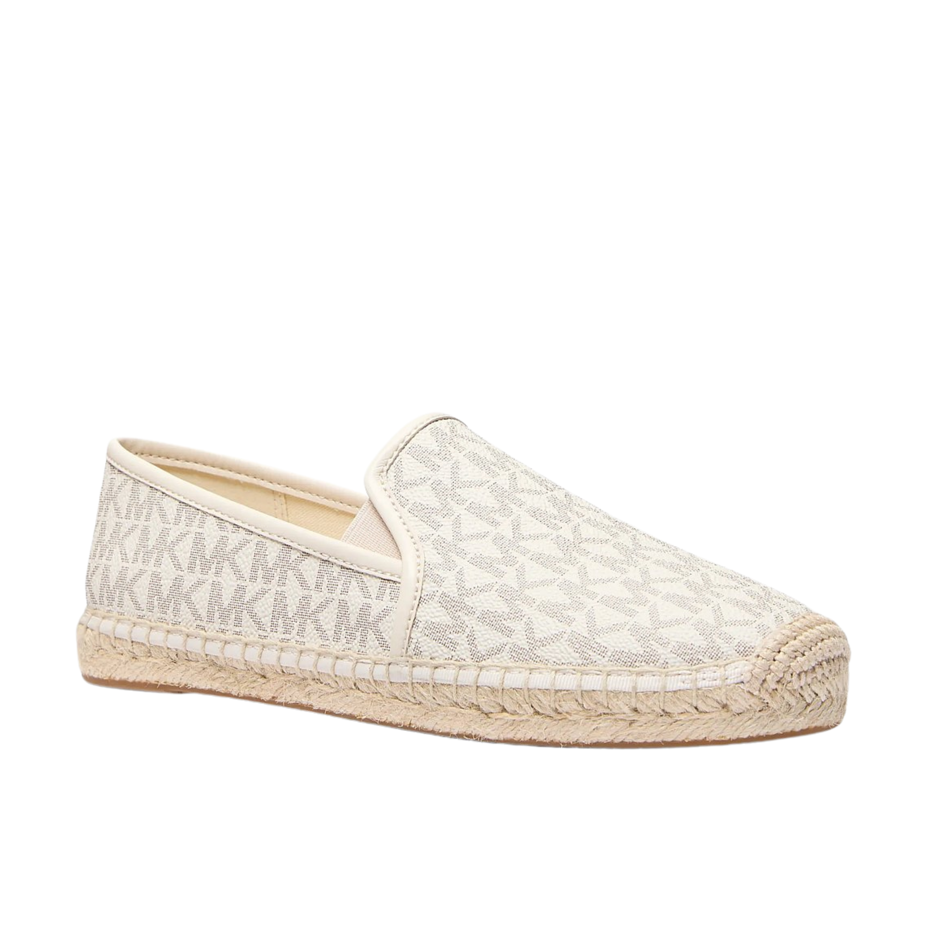 Michael Kors Women Hastings Signature Logo Slip On Espadrille - Vainilla