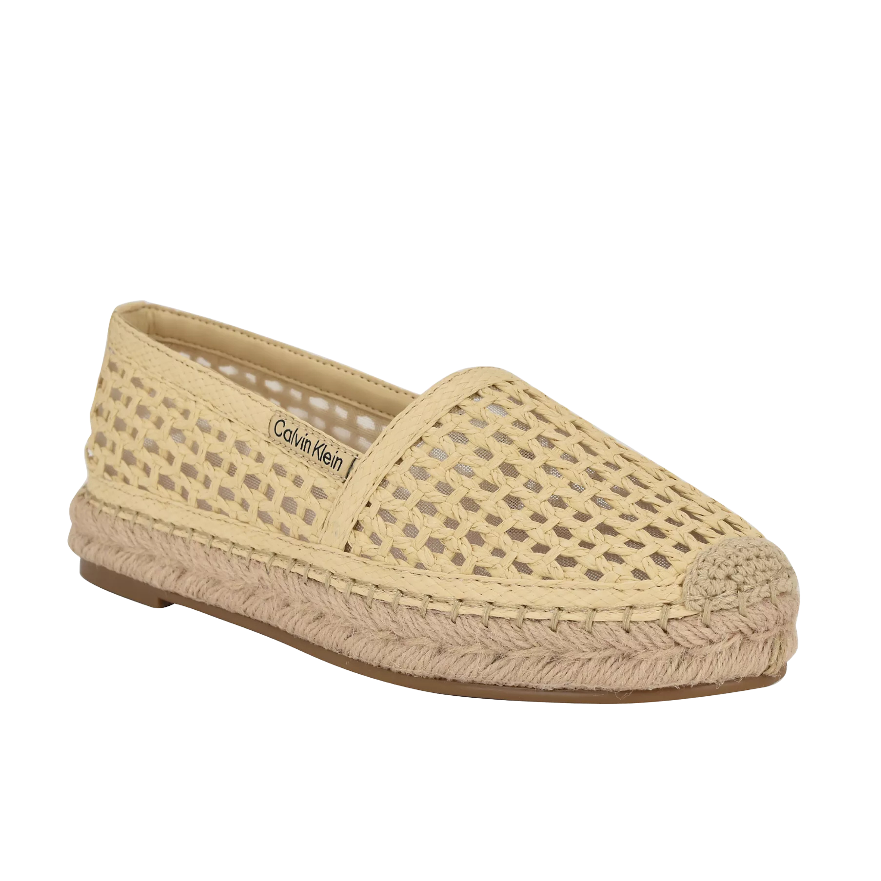 Calvin Klein Women Presley Espadrille Flats- Light Stone