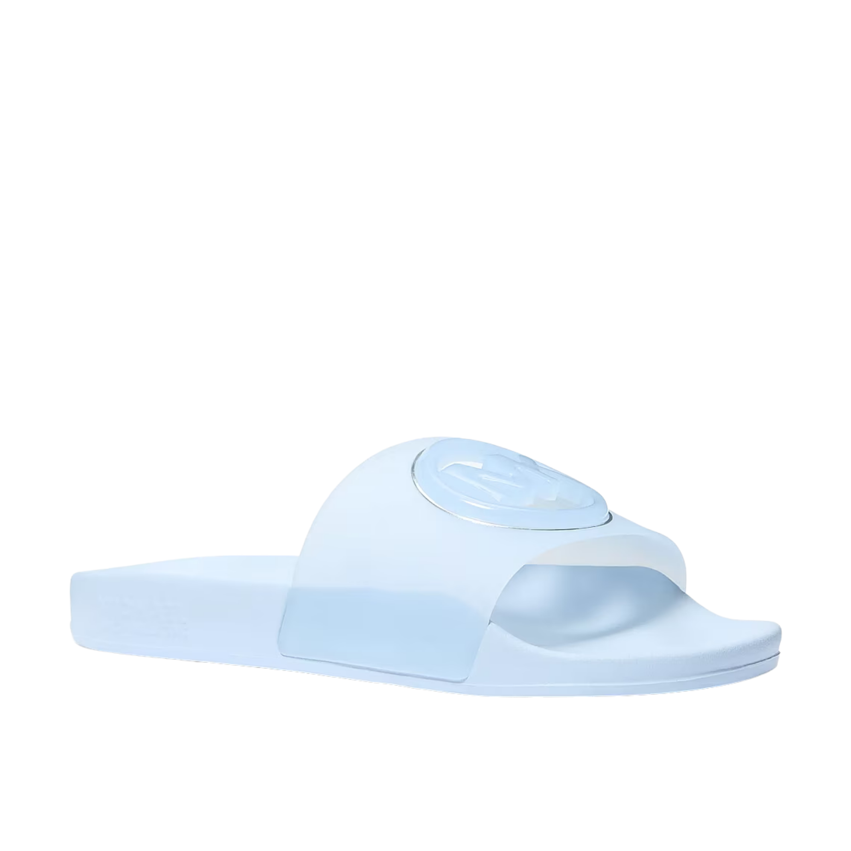 Michael Kors Women Penny PVC Slide Sandal - Pale Ocean