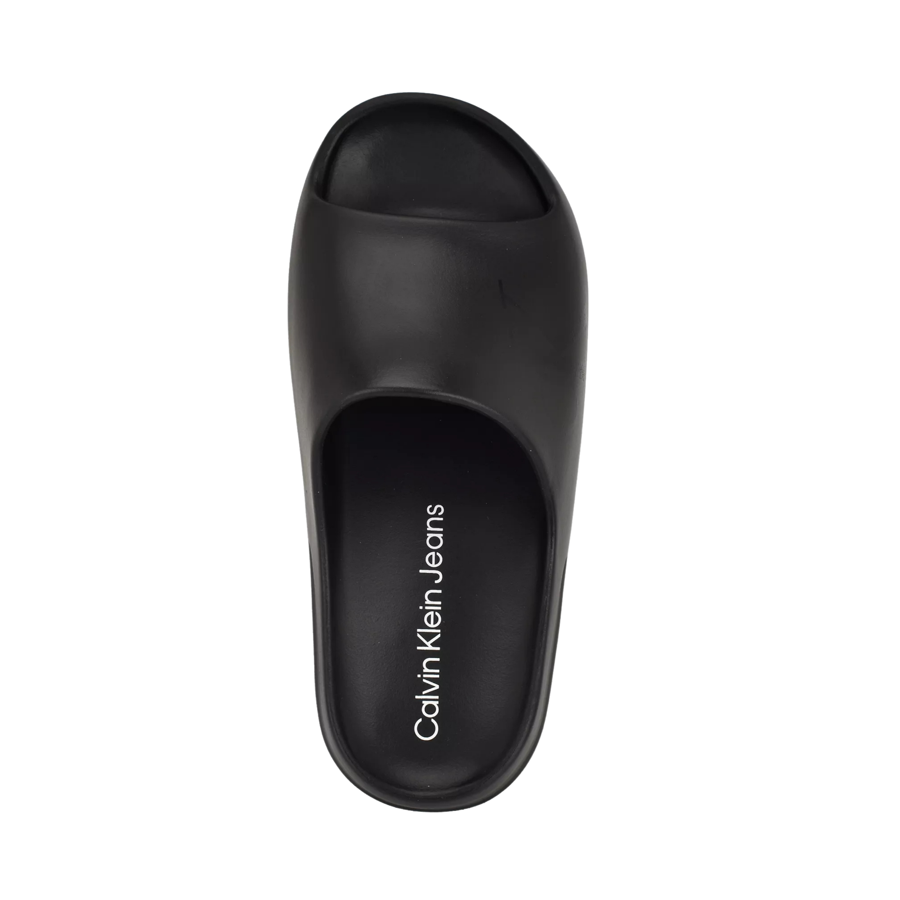 Calvin Klein Men Monogram Logo Pool Slide Sandal - Black