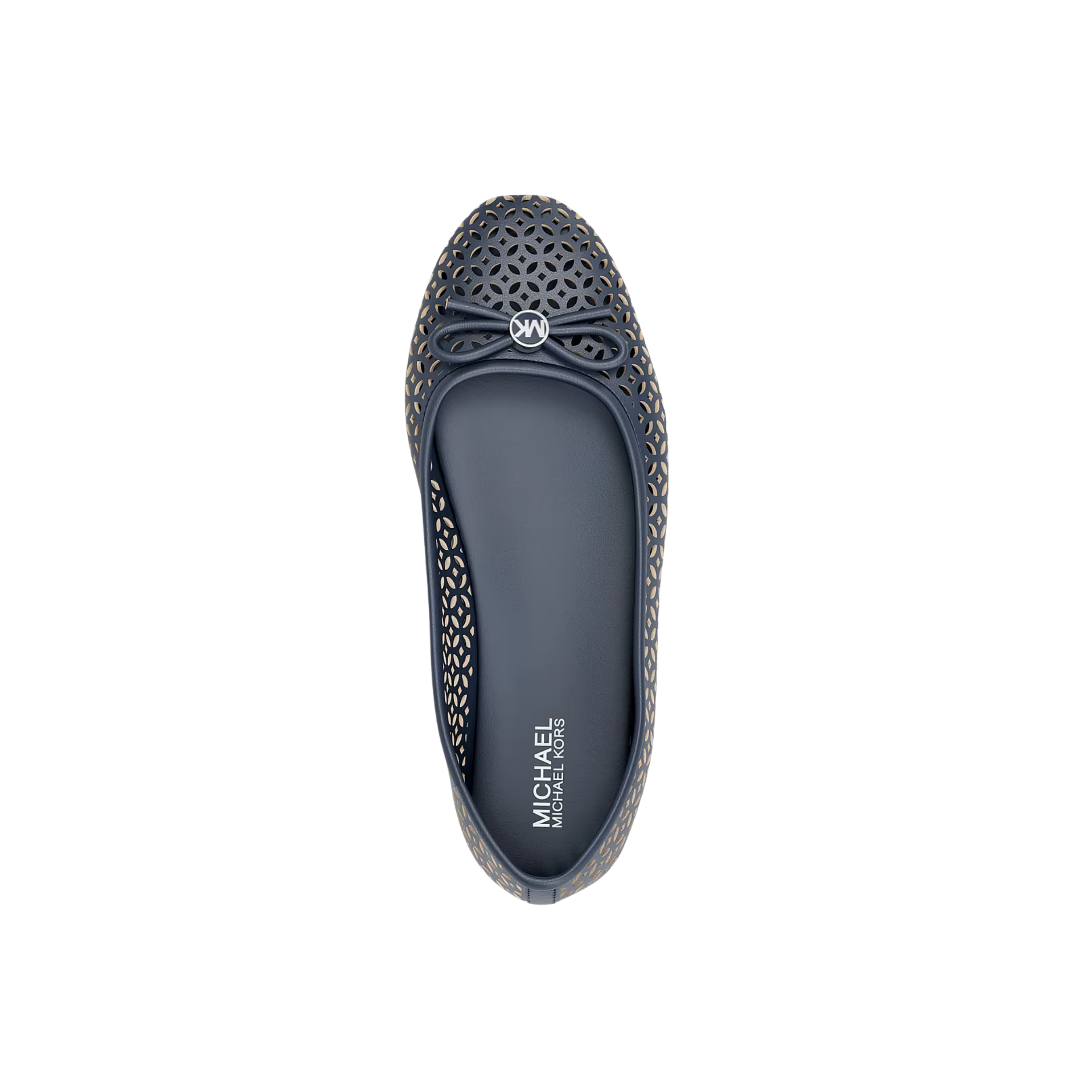 Michael Kors Women Savannah Perforated Ballet Flat - Navy