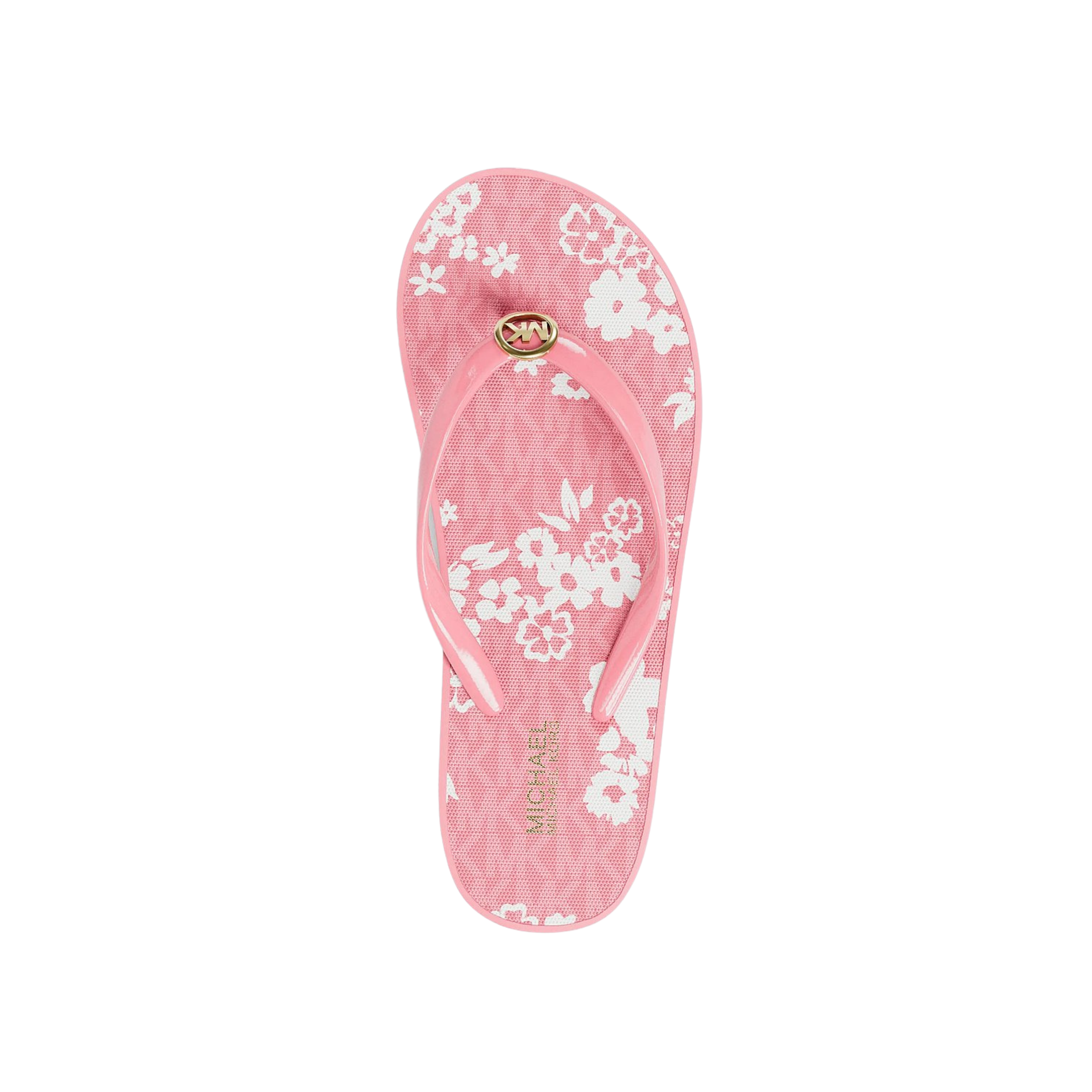 Michael Kors Women Bedford Printed Signature Logo Flip Flop - Carnation