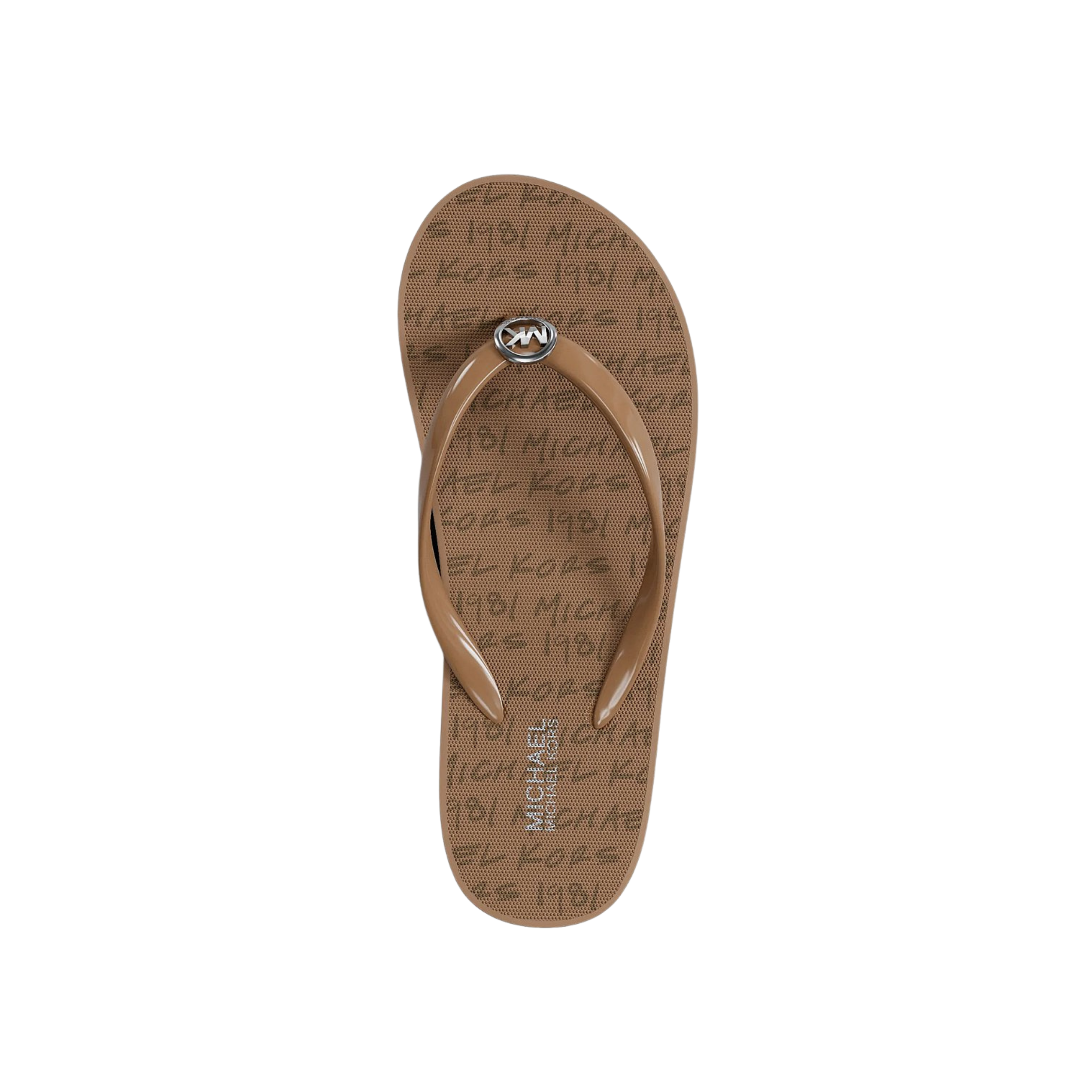 Michael Kors Women Bedford Logo Flip Flop - Camel