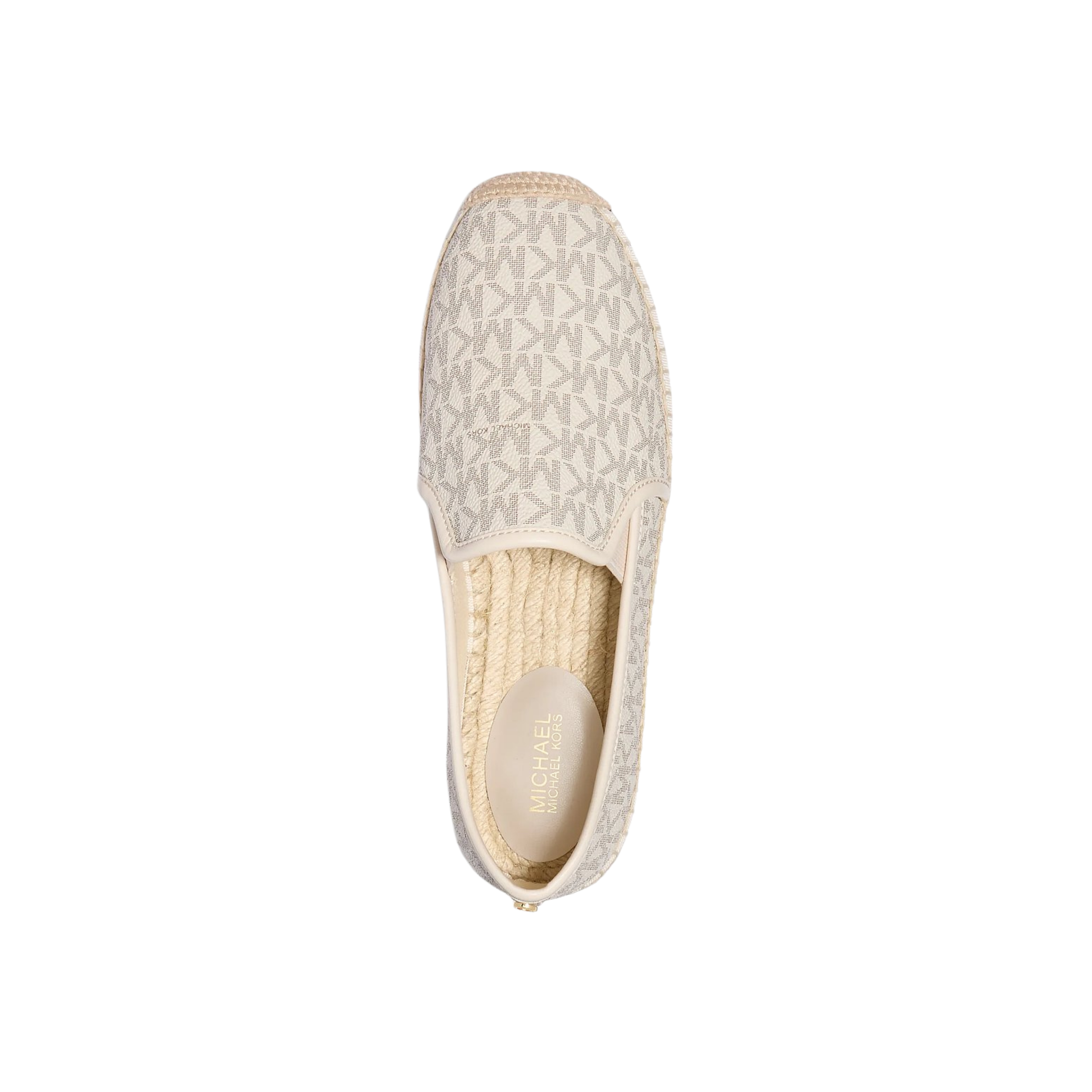 Michael Kors Women Hastings Signature Logo Slip On Espadrille - Vainilla