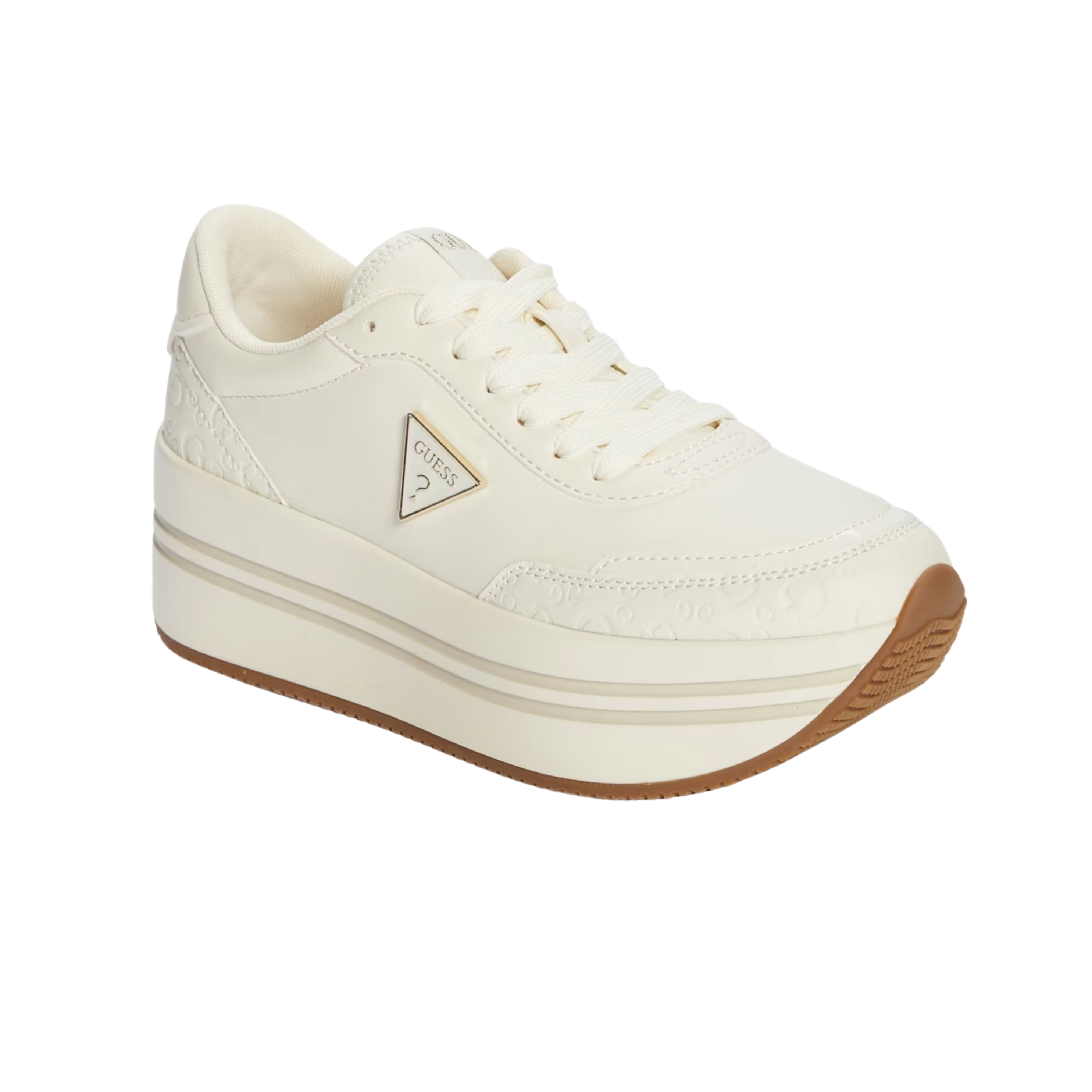 Guess Women Carsons Chunky Platform - Off White
