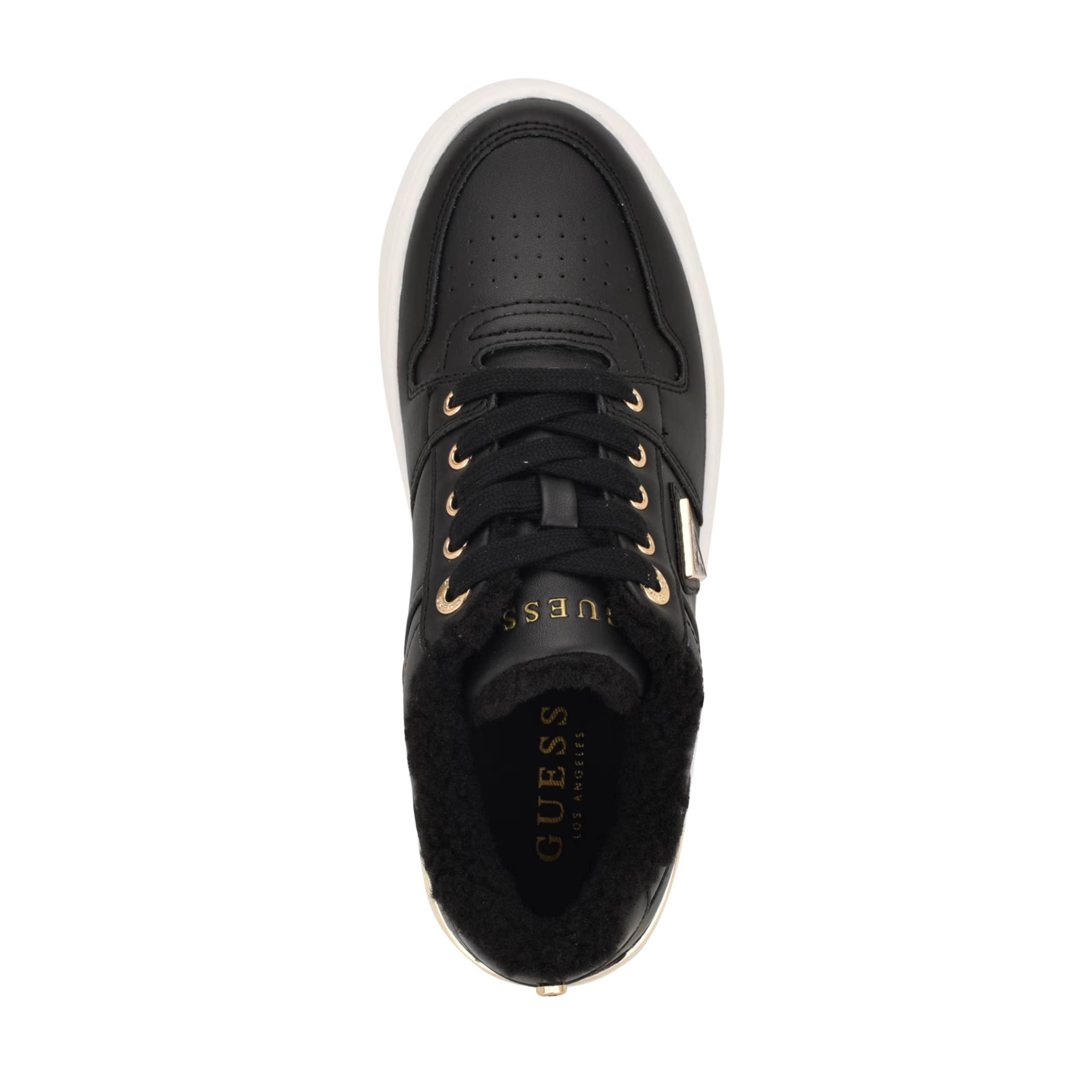 Guess Women Overria Sherpa Sneakers - Black