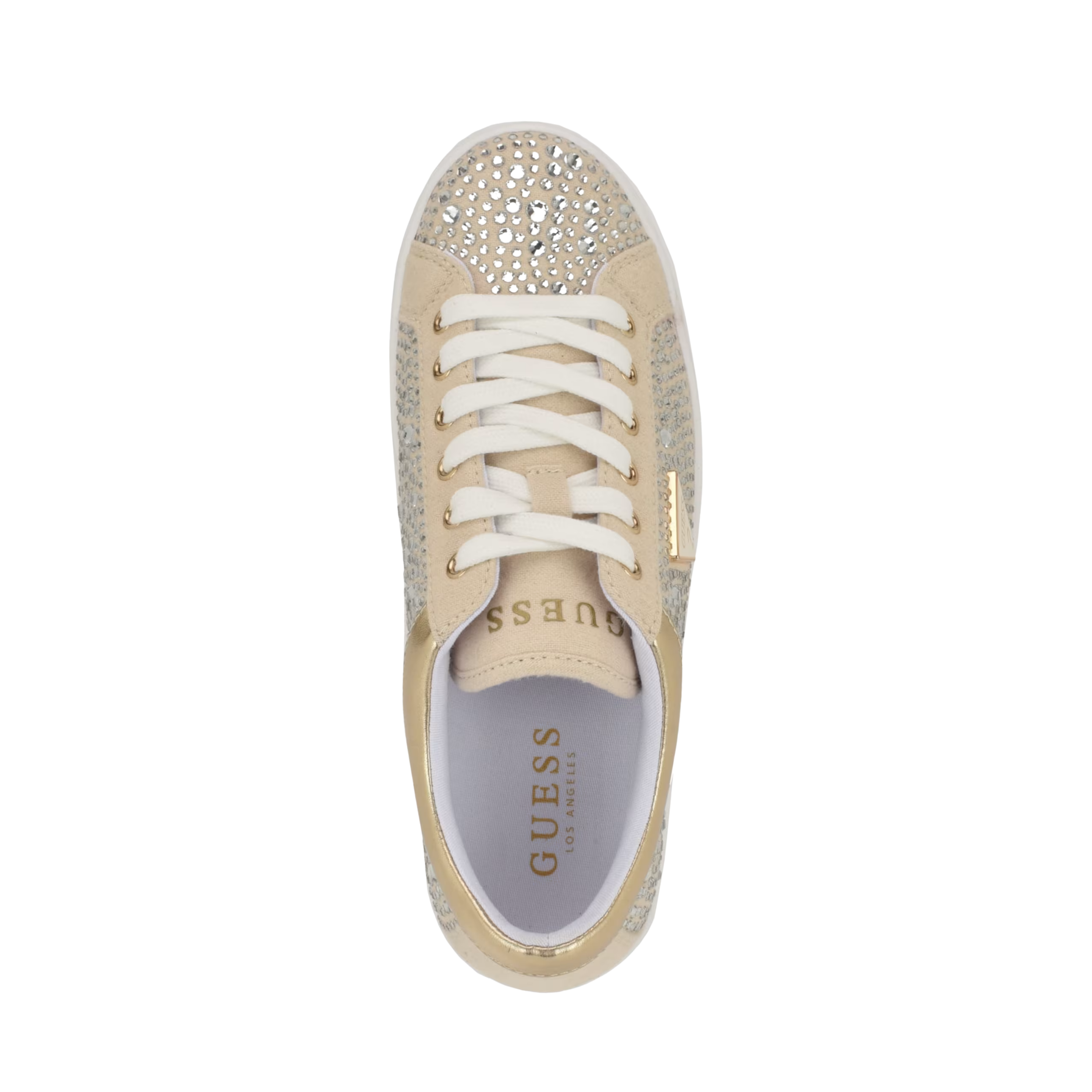 Guess Women Sonly Rhinestone Platform - Gold