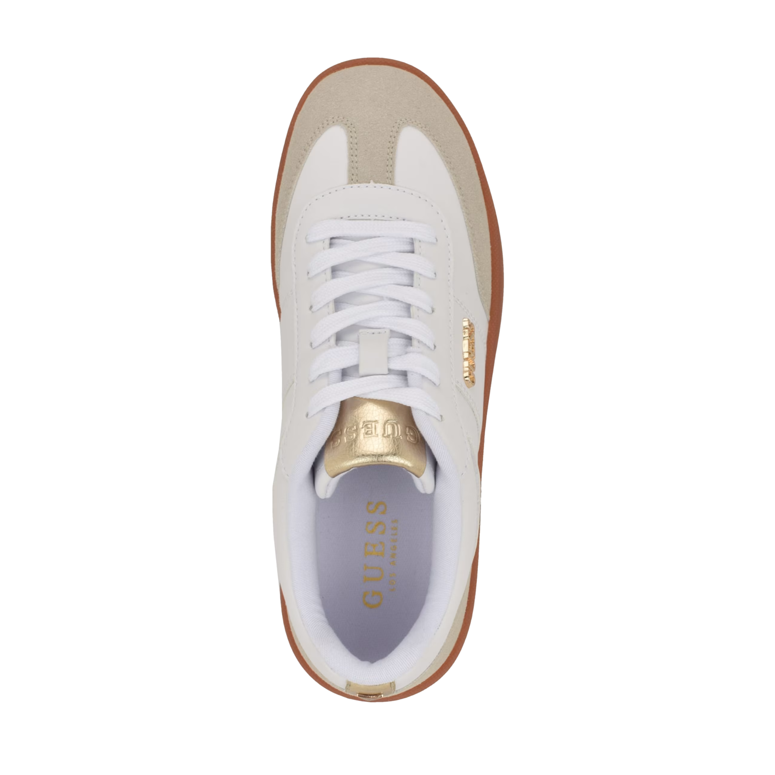 Guess Women Pelara Striped Low-Top - White