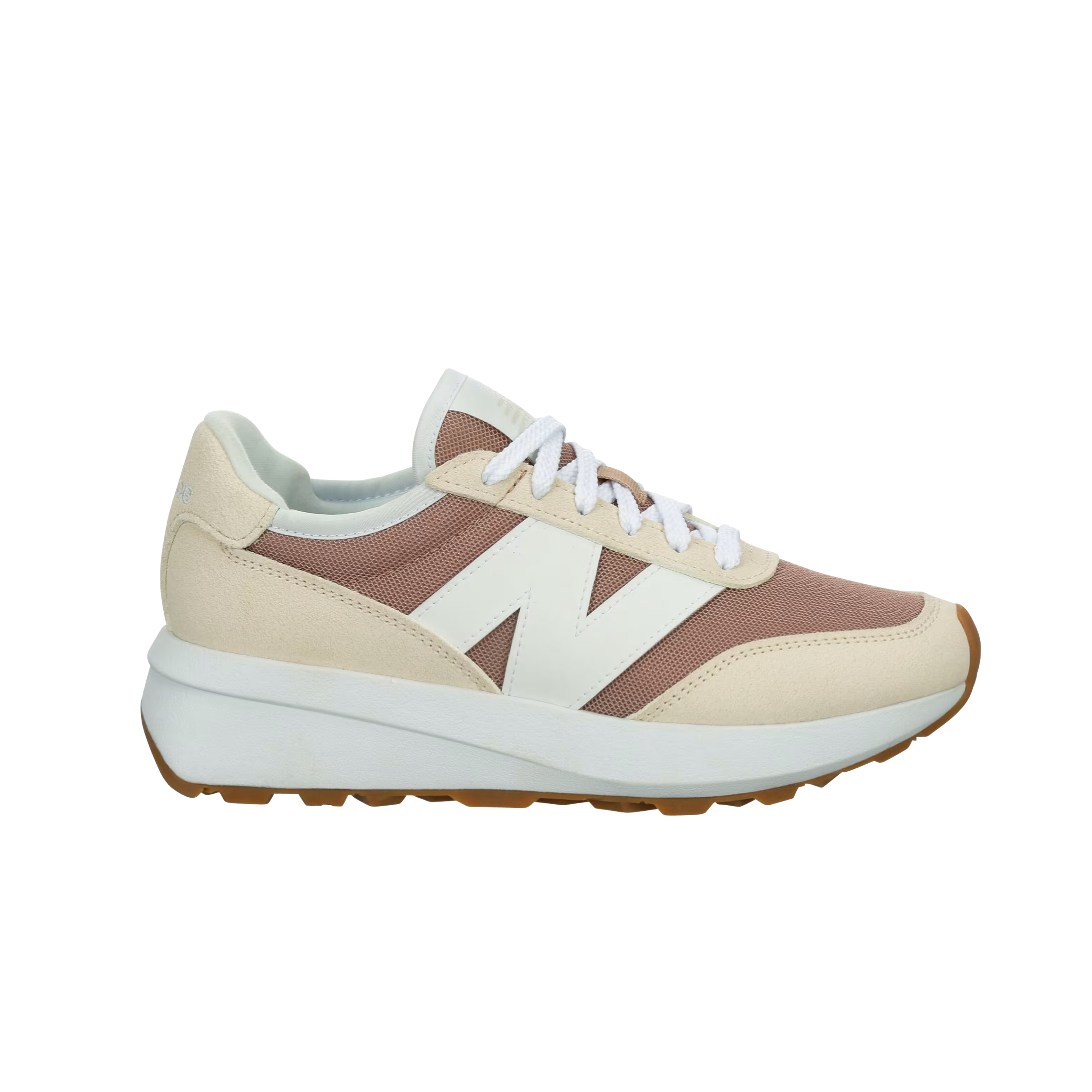 New Balance Women 370 Sneaker - Off White Brown