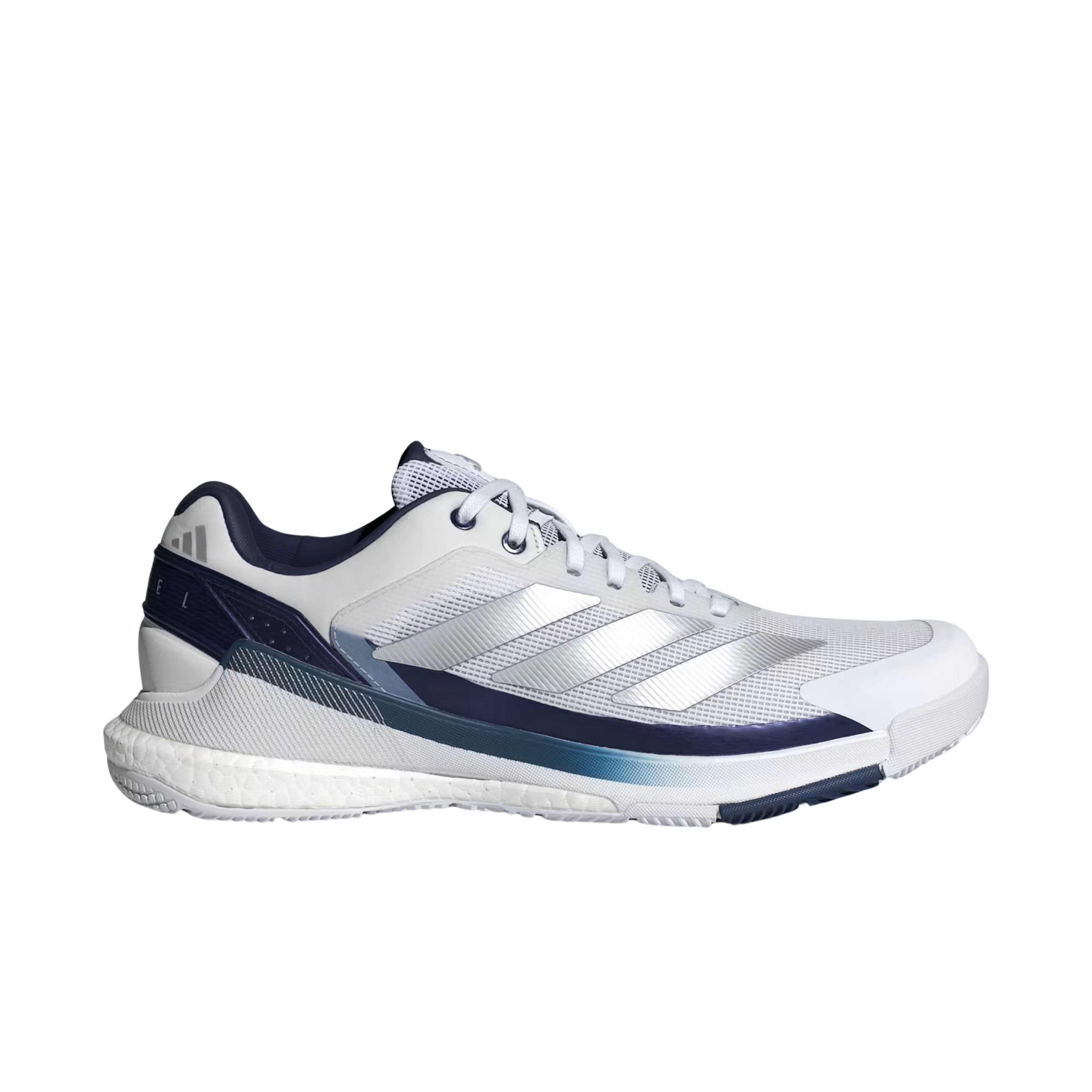 Adidas Men Crazyquick BOOST Padel - Cloud White Silver Metallic Dark Blue