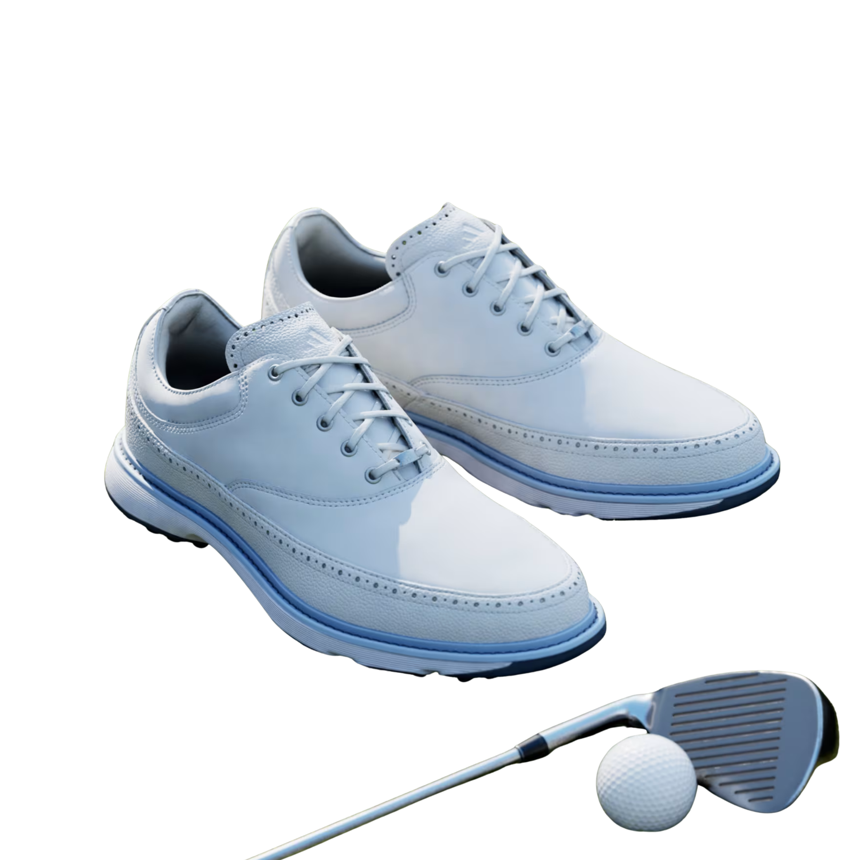Adidas Men MC80 Spikeless Golf - Cloud White Crystal Sky
