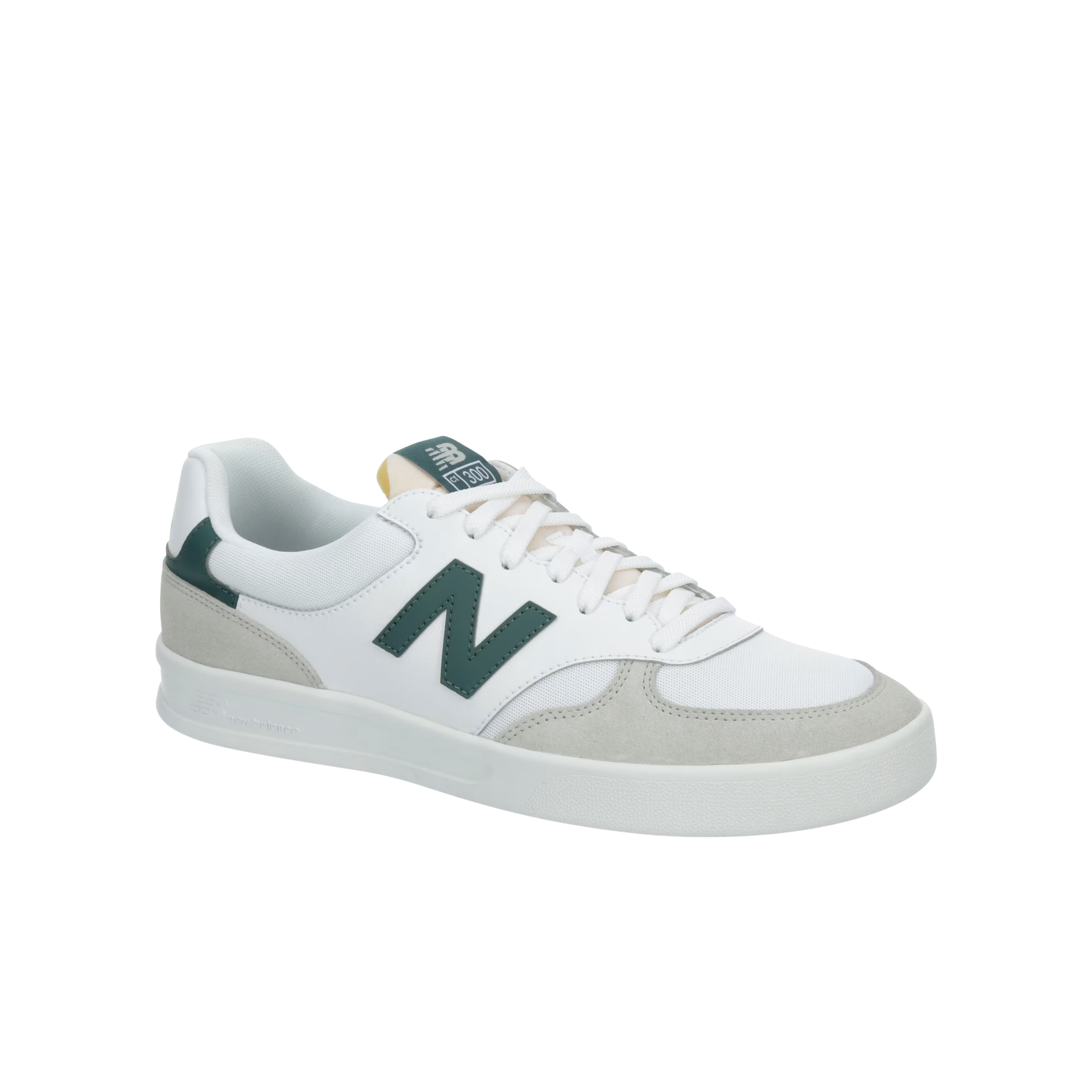 New Balance Women CT300 V3 Court Sneaker - White Green