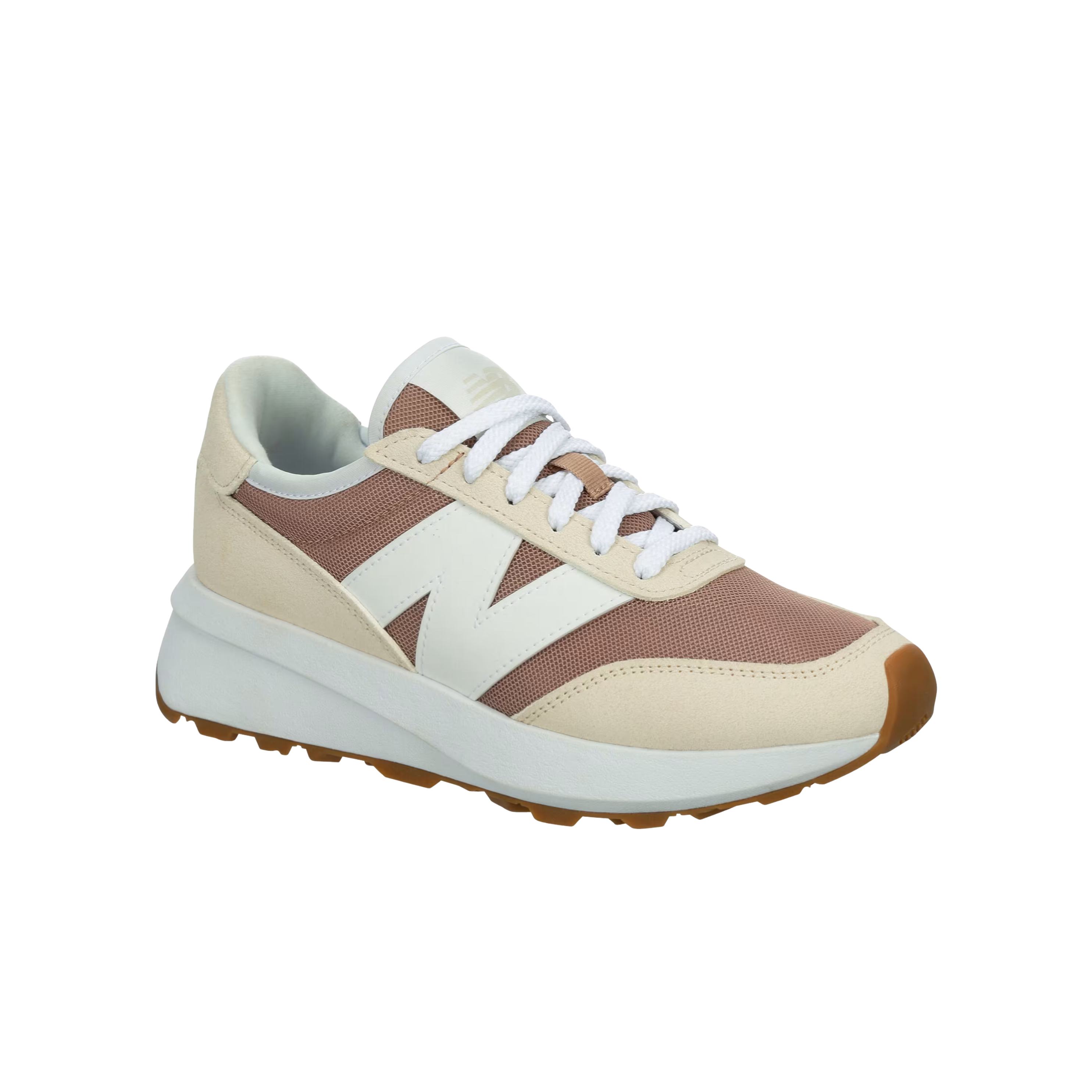 New Balance Women 370 Sneaker - Off White Brown