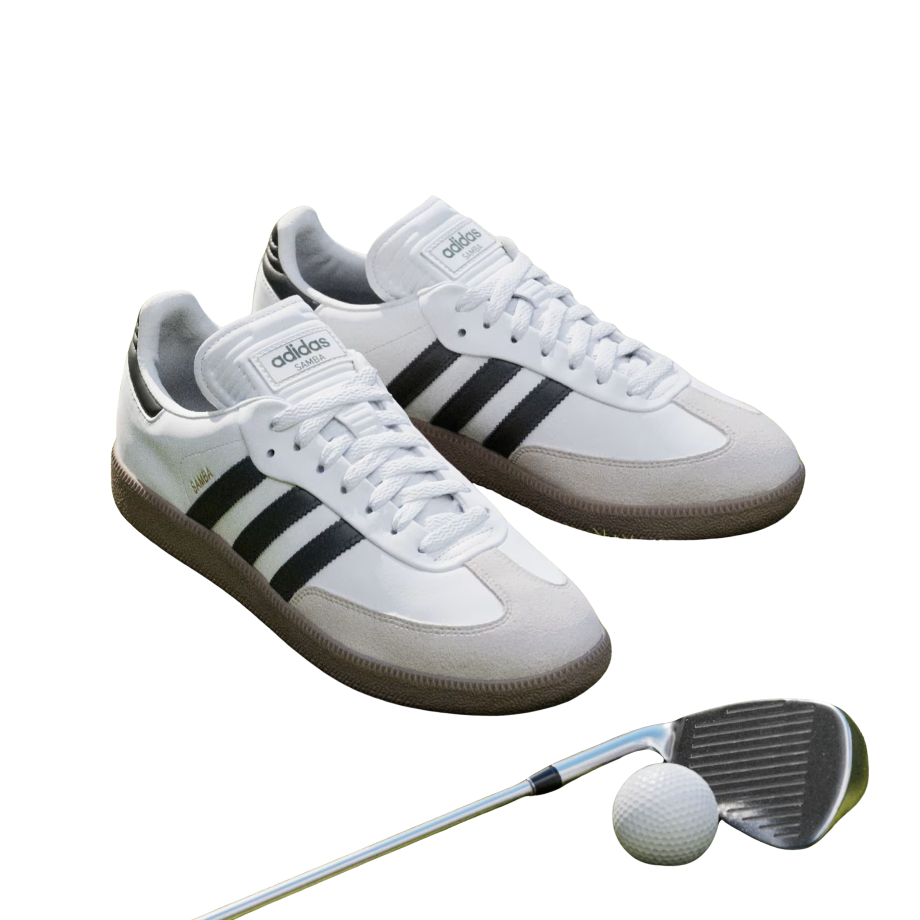 Adidas Men Samba Spikeless Golf - Cloud White Core Black