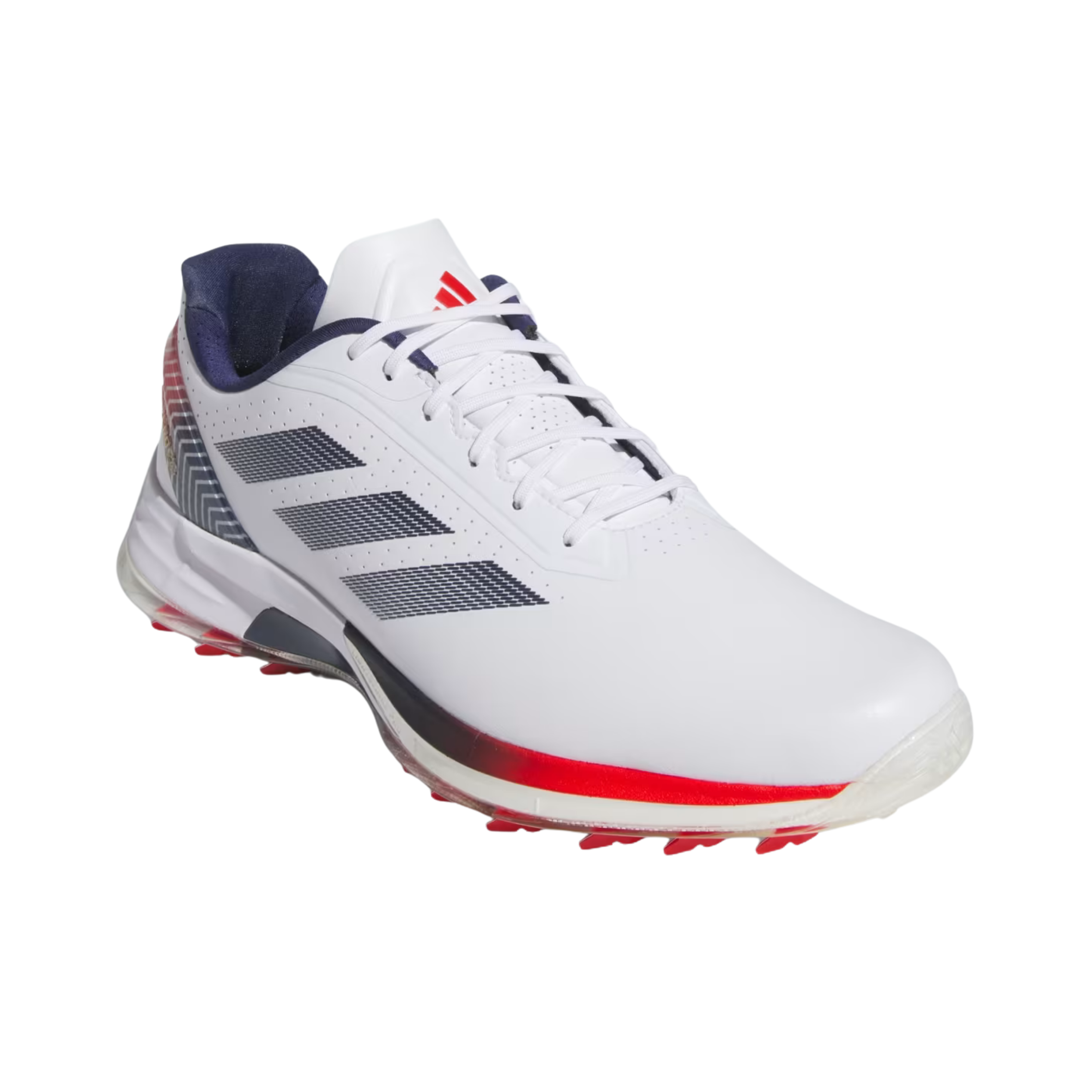 Adidas Men Adizero ZG Spikeless Golf - Cloud White Dark Blue Red