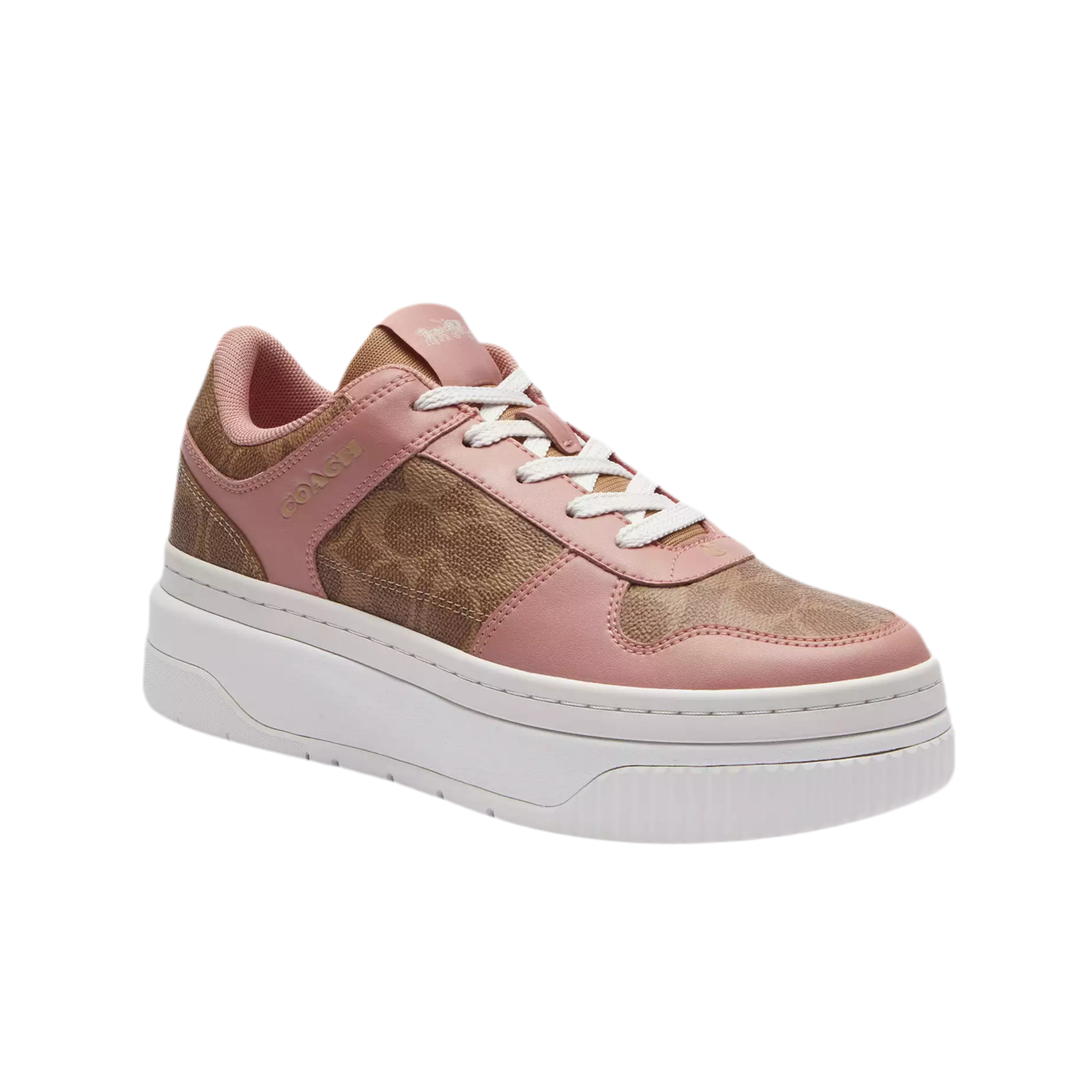 COACH Women's Platform Sneaker - Khaki Pink Petal