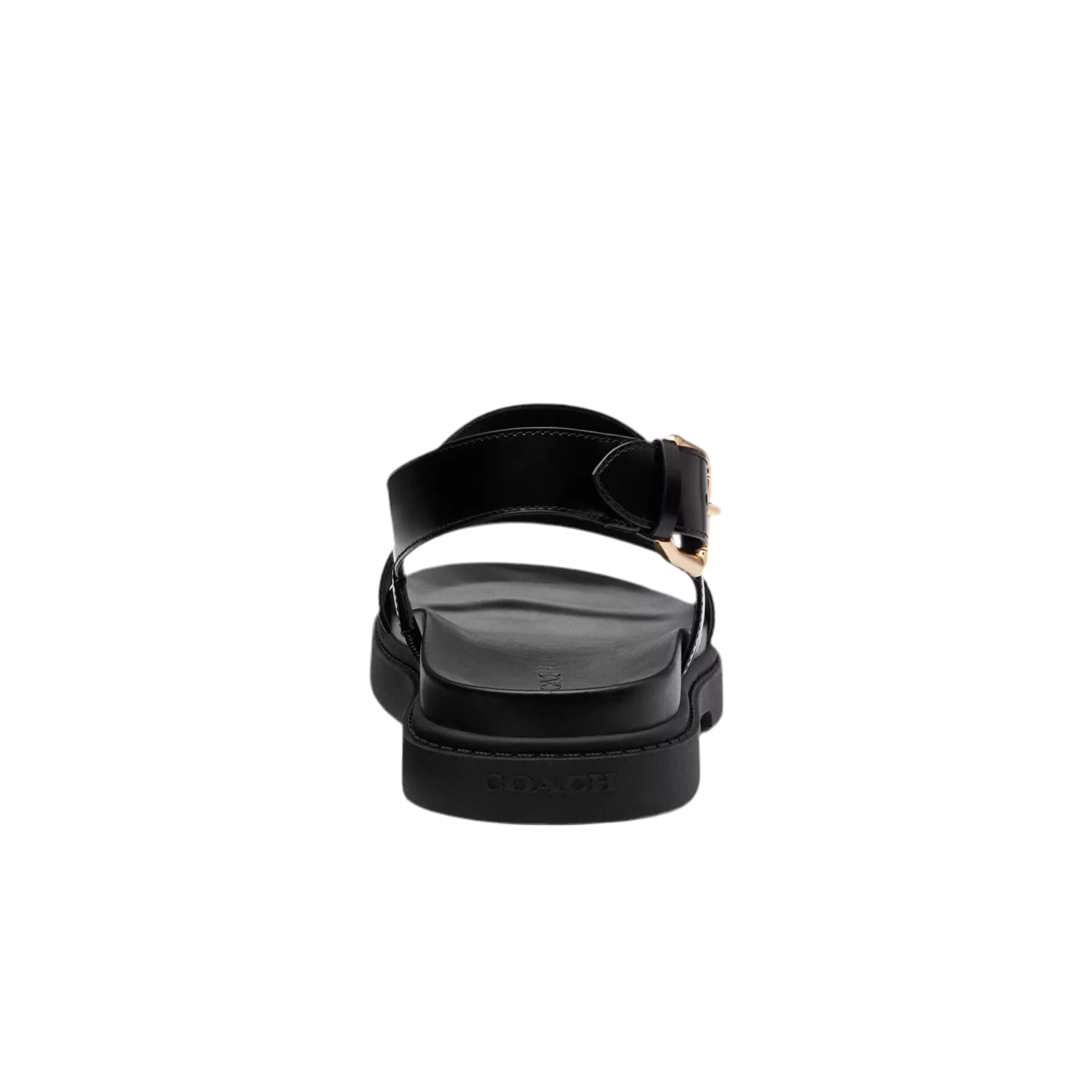 COACH Women's Two Band Sandal - Black