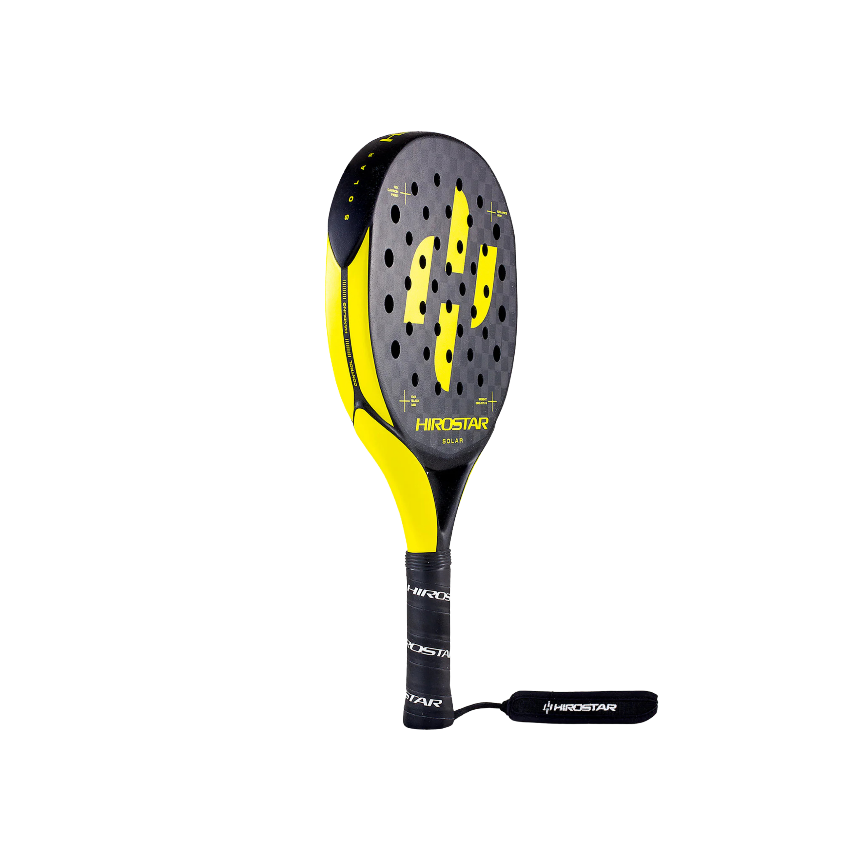 Hirostar Solar 2024 Padel Racket - Black Yellow