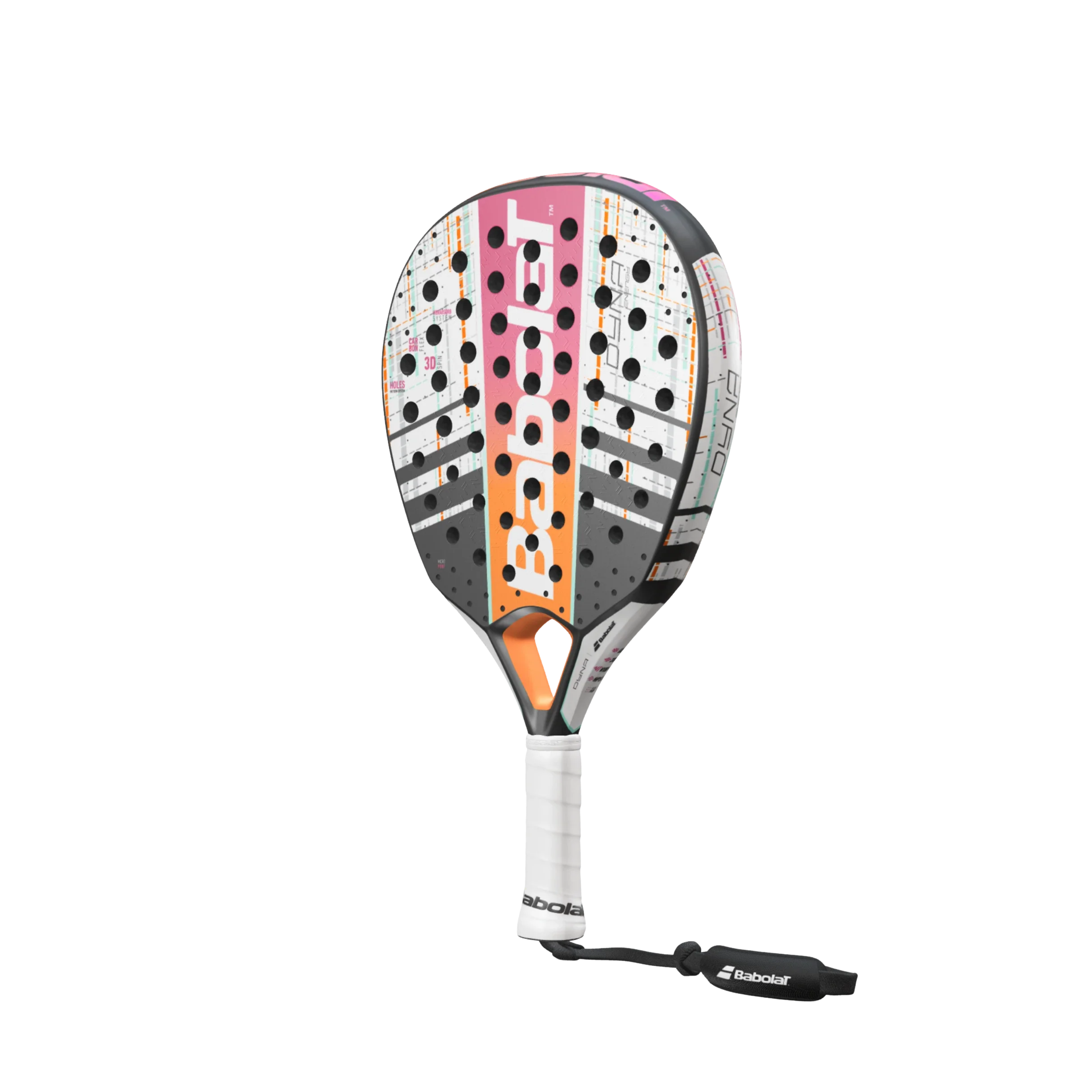 Babolat Dyna Energy 2026 Padel Racket - White Silver