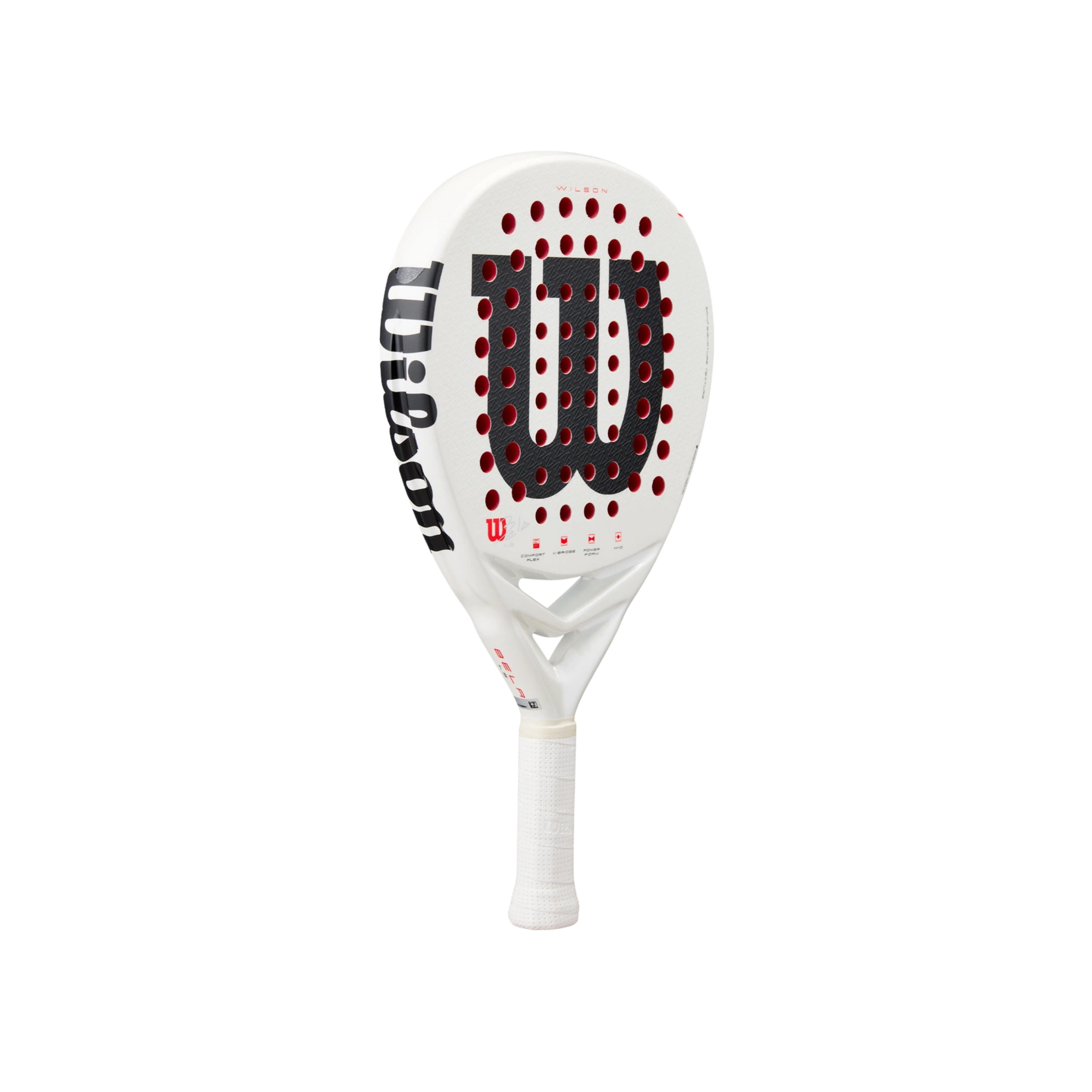 Wilson Bela LS V3 Padel Racket - White Red