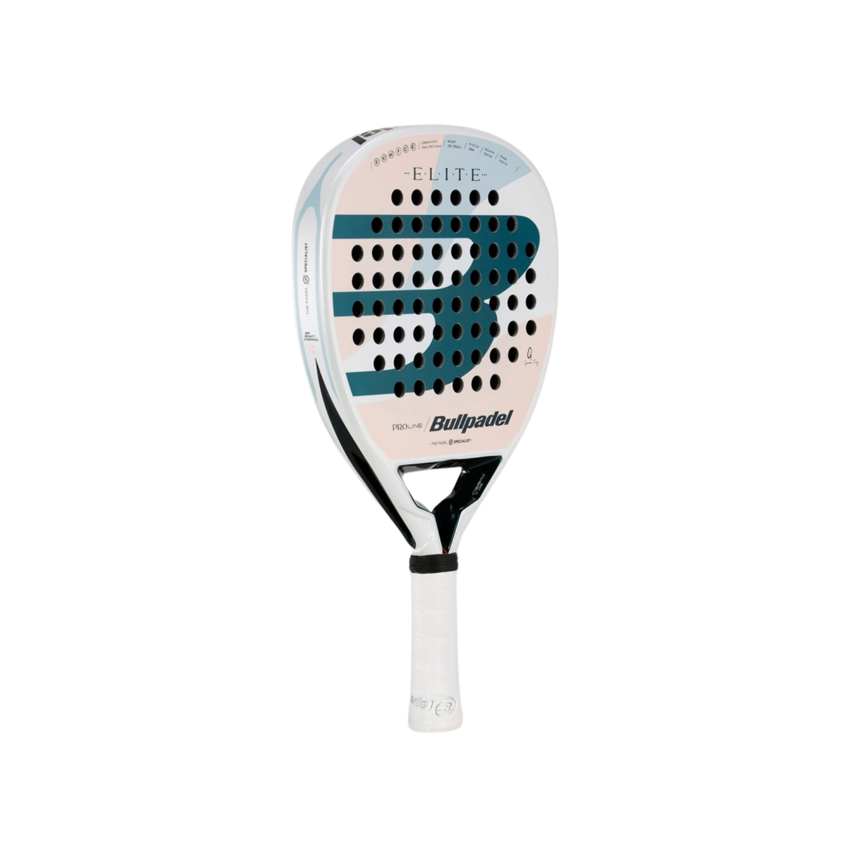 Bullpadel Elite W 25 Padel Racket - White