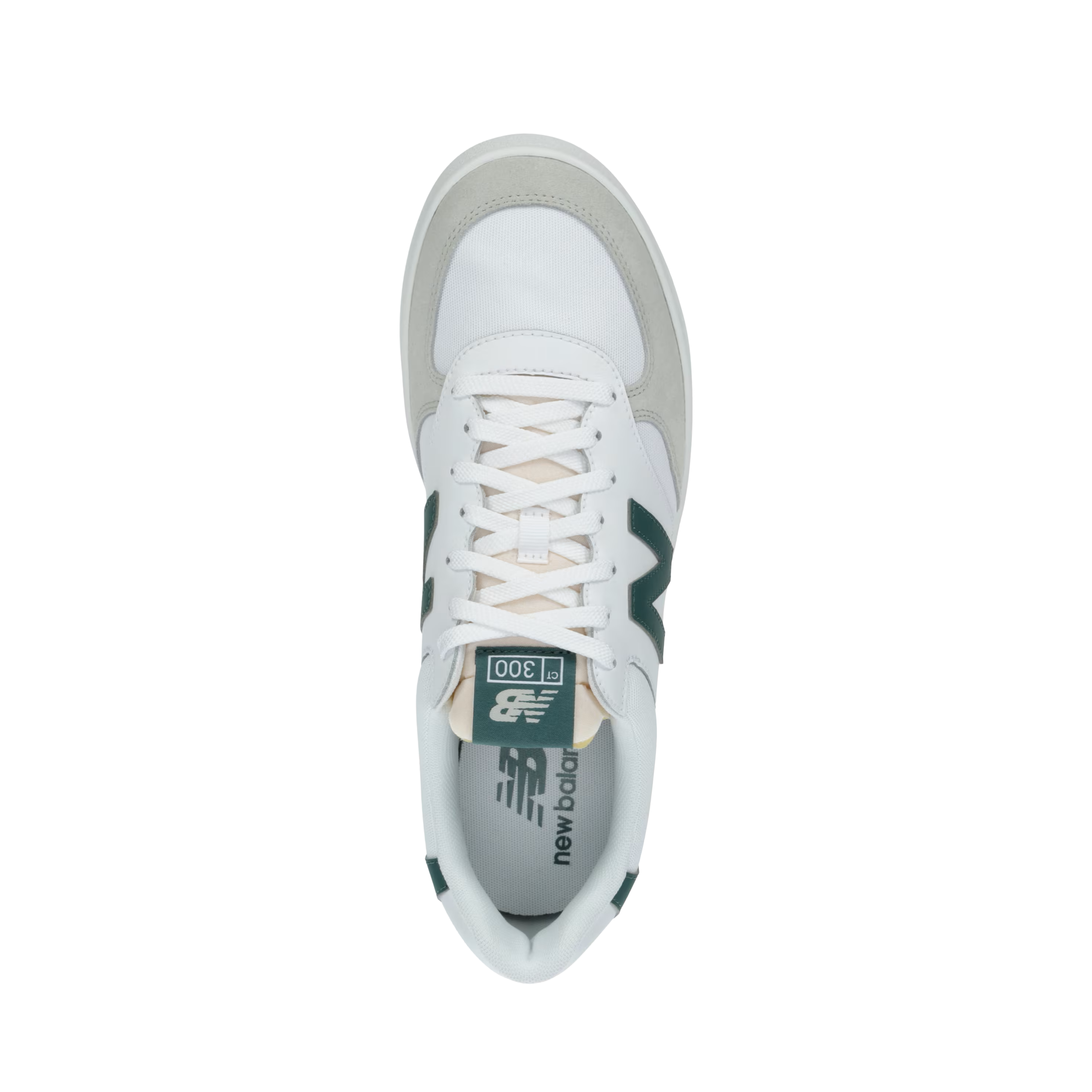 New Balance Women CT300 V3 Court Sneaker - White Green