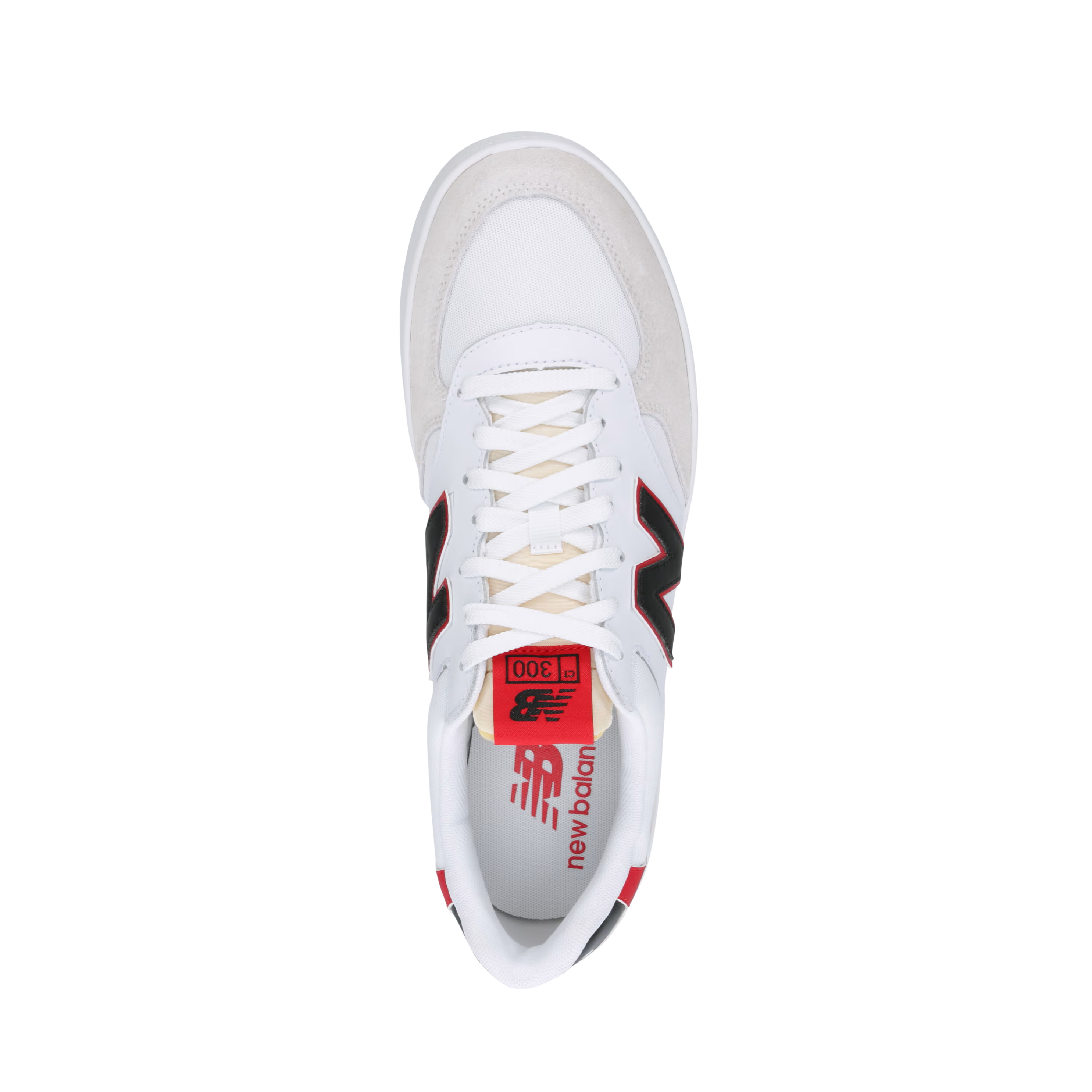 New Balance Women CT300 V3 Court Sneaker - White Red