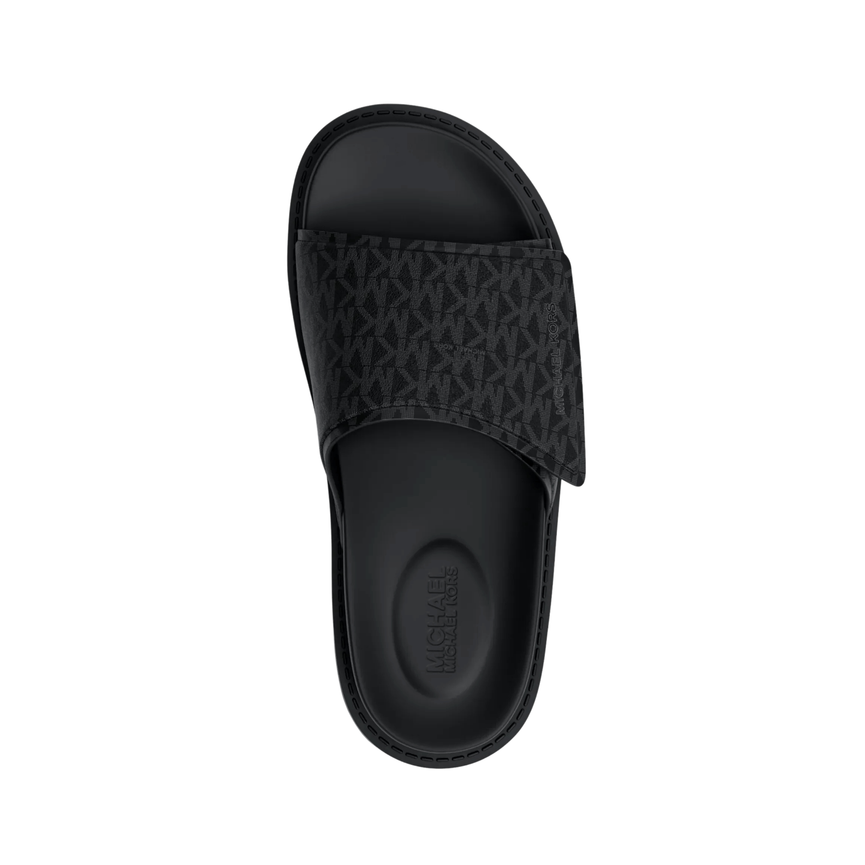 Michael Kors Men Luka Signature Logo Slide Sandal - Black