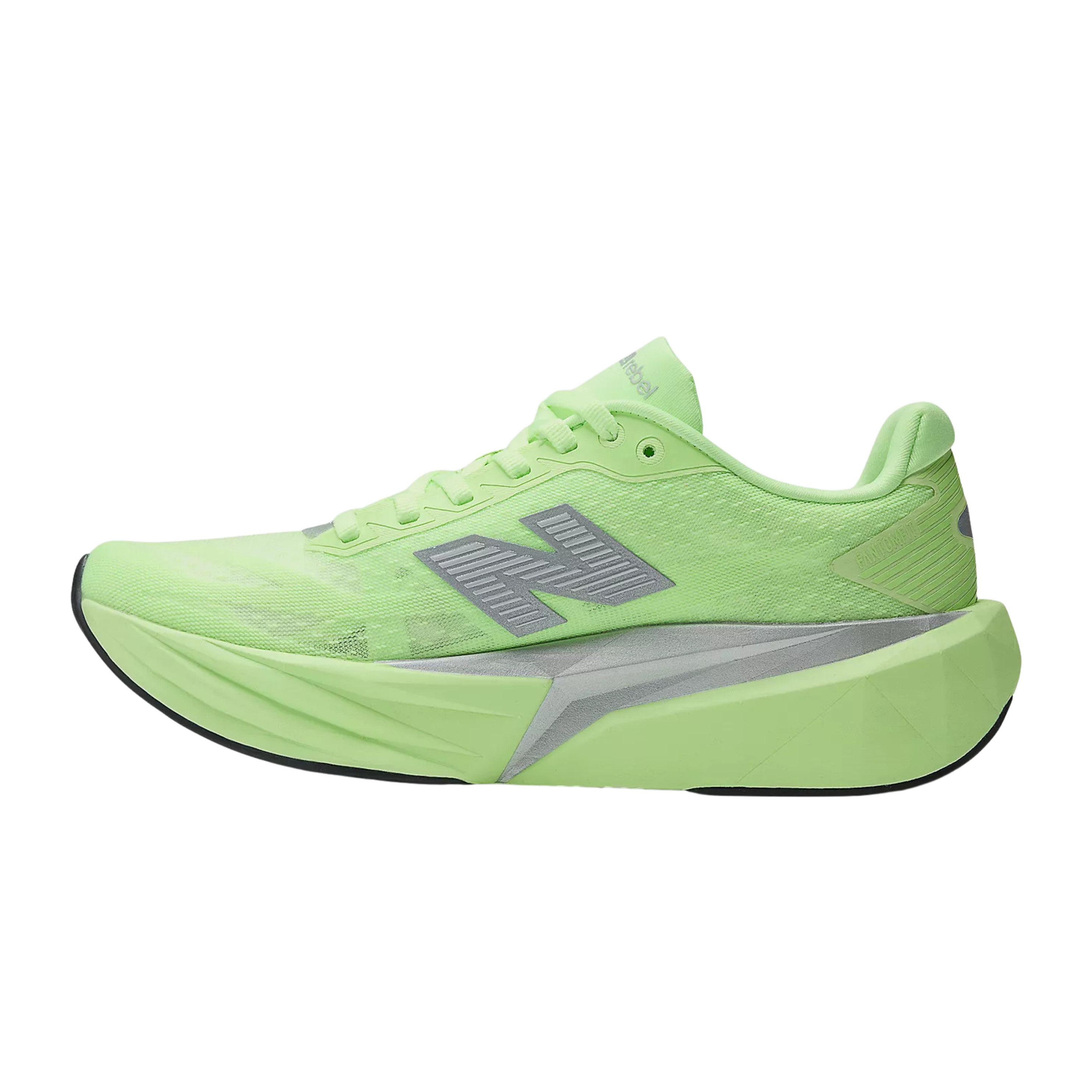 New Balance Women FuelCell Rebel V5 - Lab Green Silver Metallic