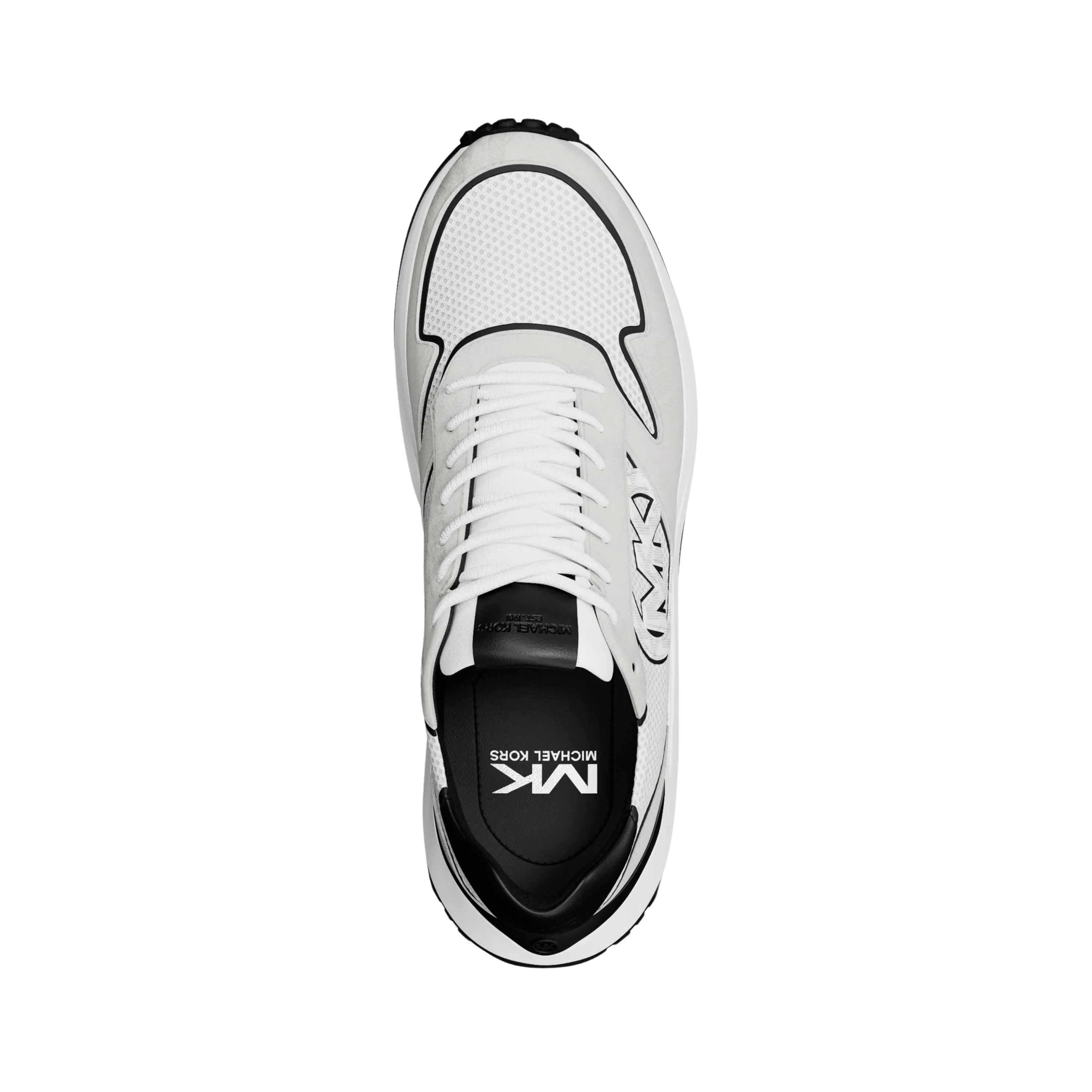 Michael Kors Men Dax Mixed Media Trainer - Bright Wht