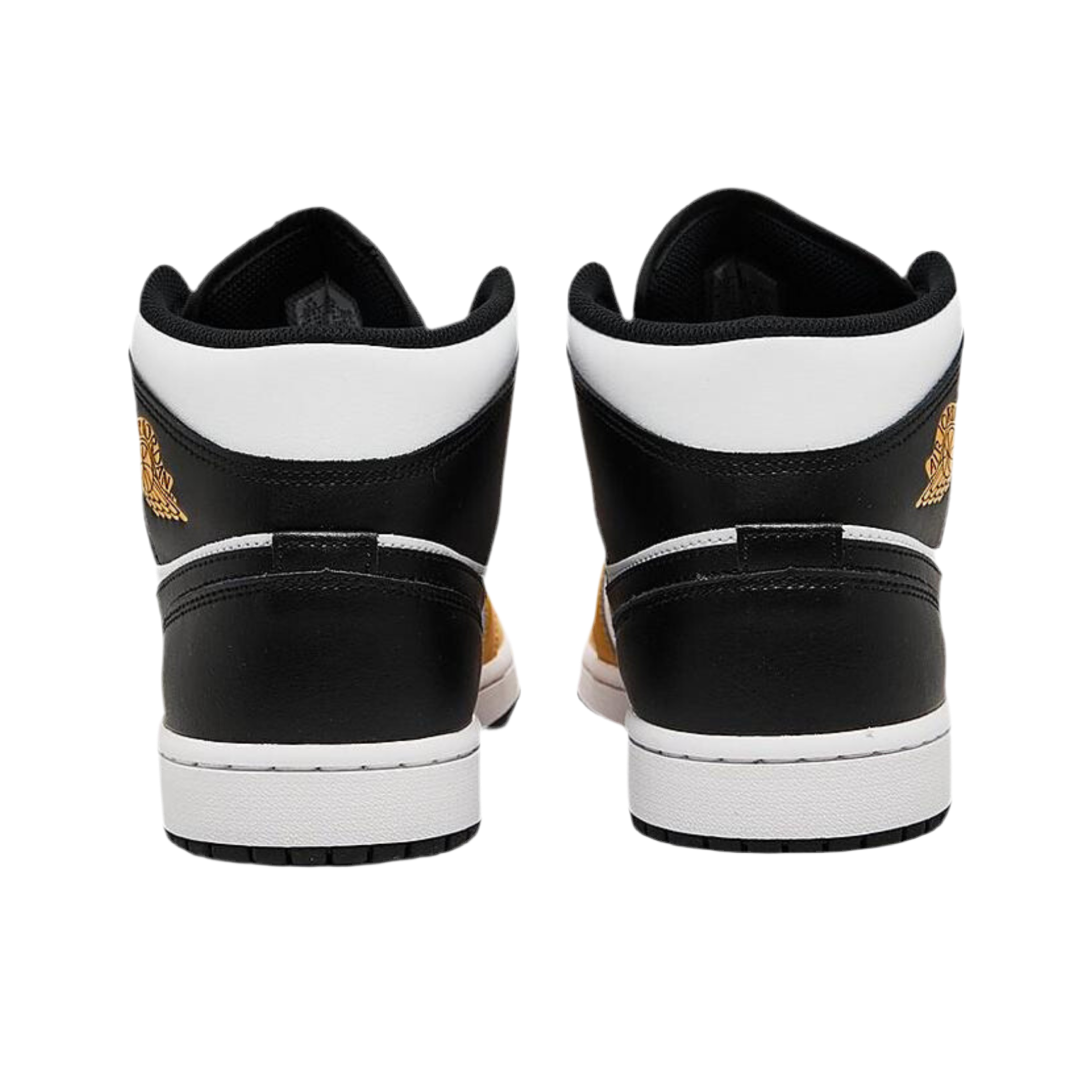 Nike Men's Air Jordan Retro 1 Mid - Black Yellow