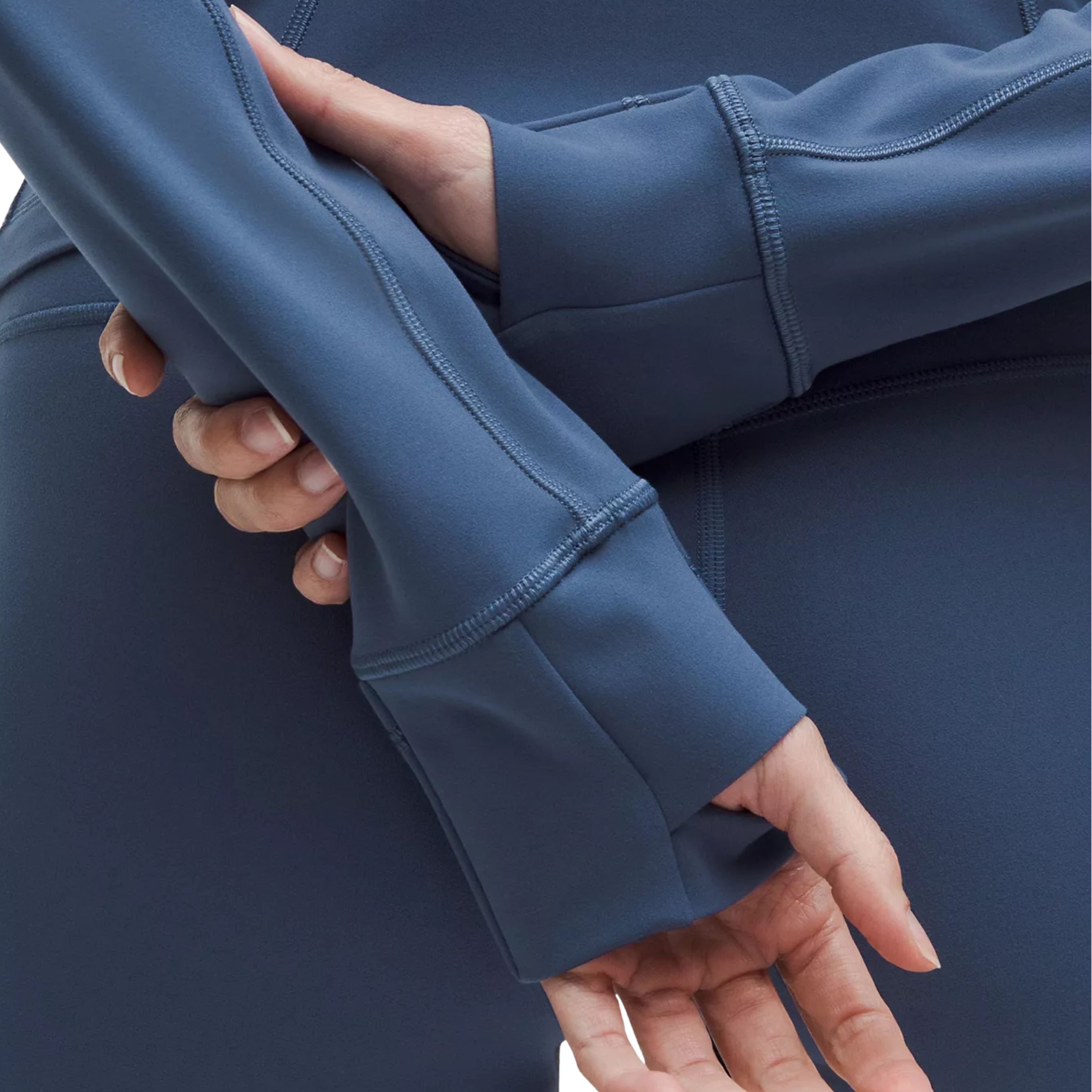 Lululemon Define Cropped Jacket - Blue Twill Gold