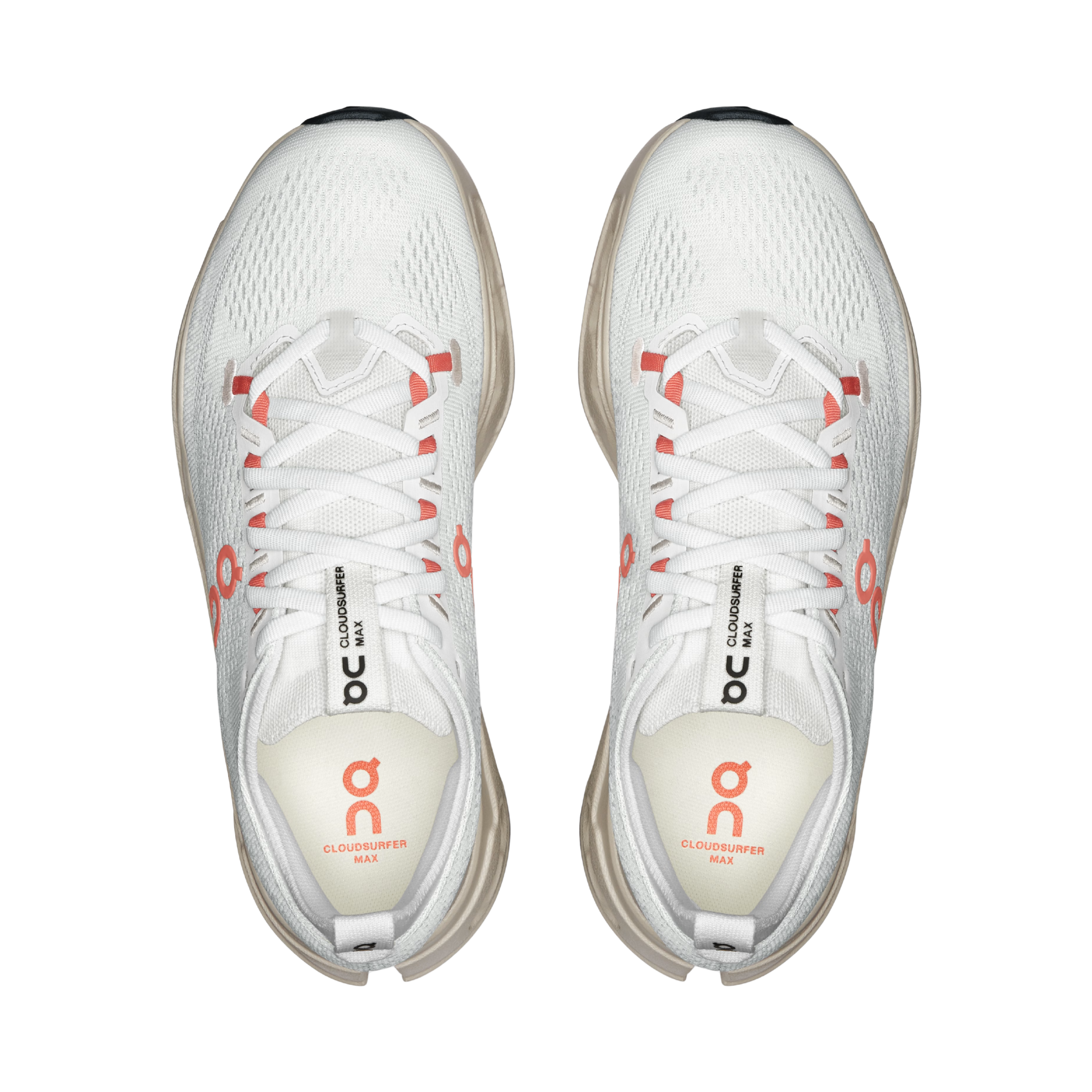 ON Women Cloudsurfer Max - Ivory Salmon