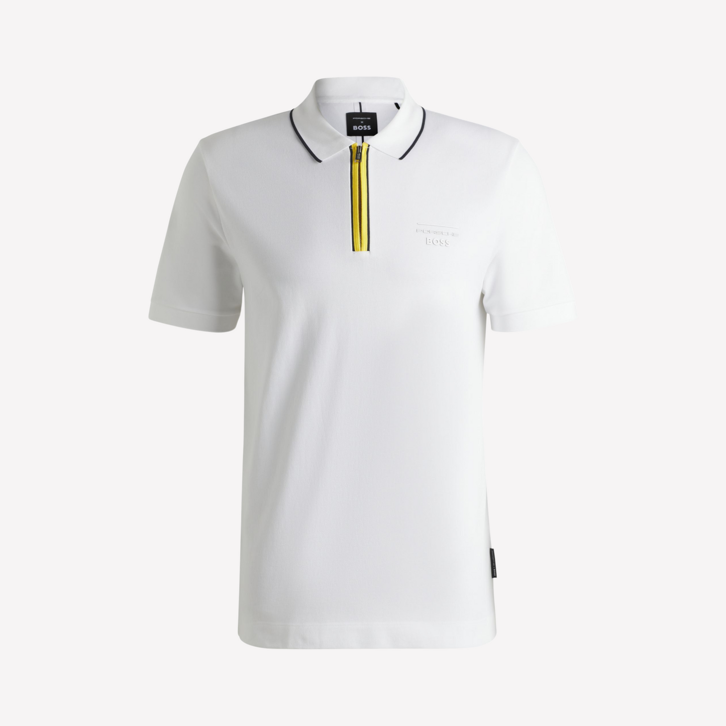 Hugo Boss Men Polo Shirt Porsche X Boss - White